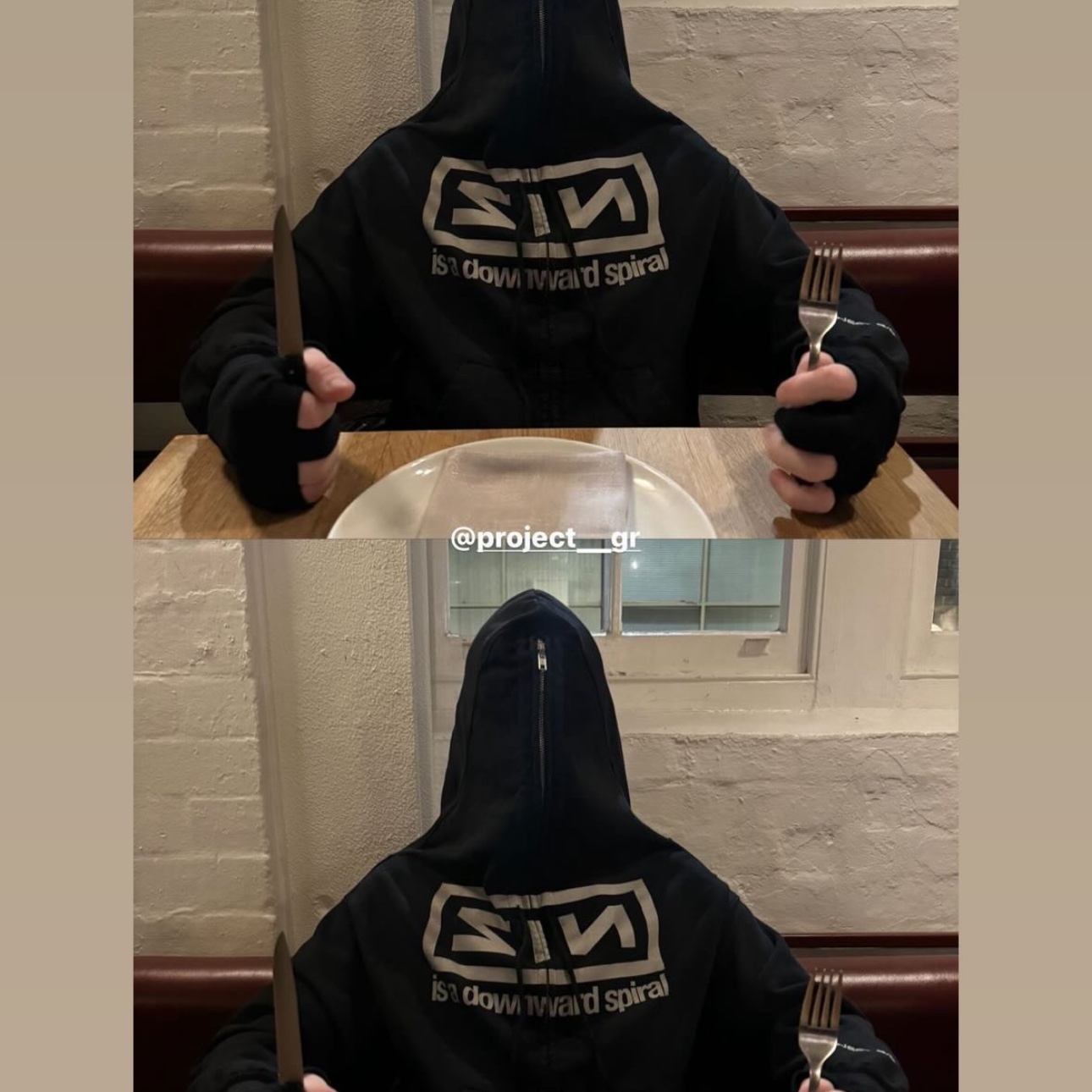 Project G/R Zygon Zip Hoodie Black 착용 스타일