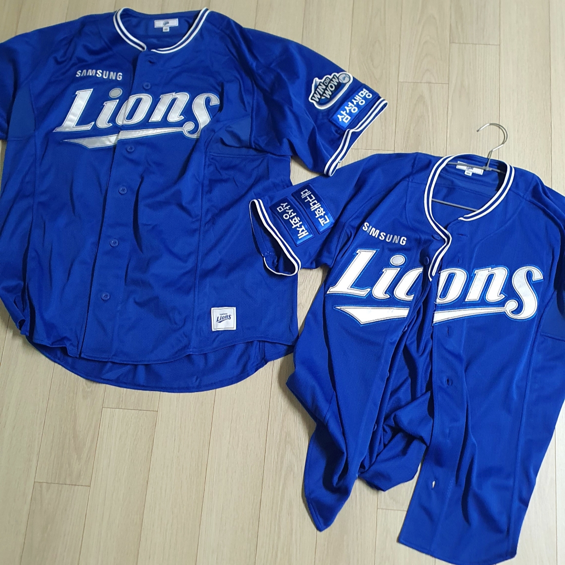 Samsung Lions 2024 Professional Away Uniform Blue (Non Marking Ver.), (Kids) Samsung Lions 2024 Professional Away Uniform Blue (Non Marking Ver.) 착용 스타일