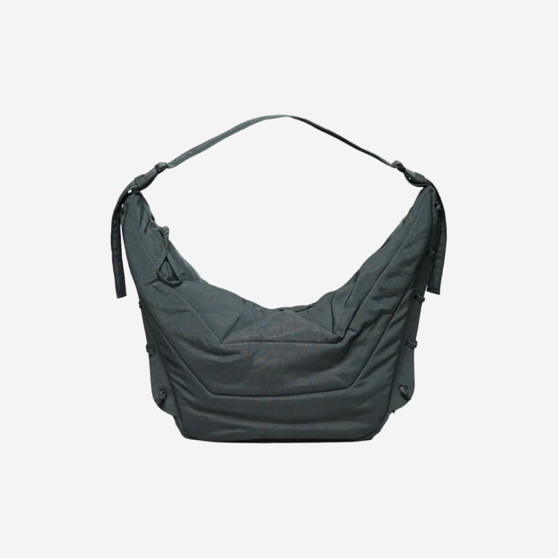 Lemaire Large Soft Game Bag Nylon Canvas Asphalt 상세 이미지 1