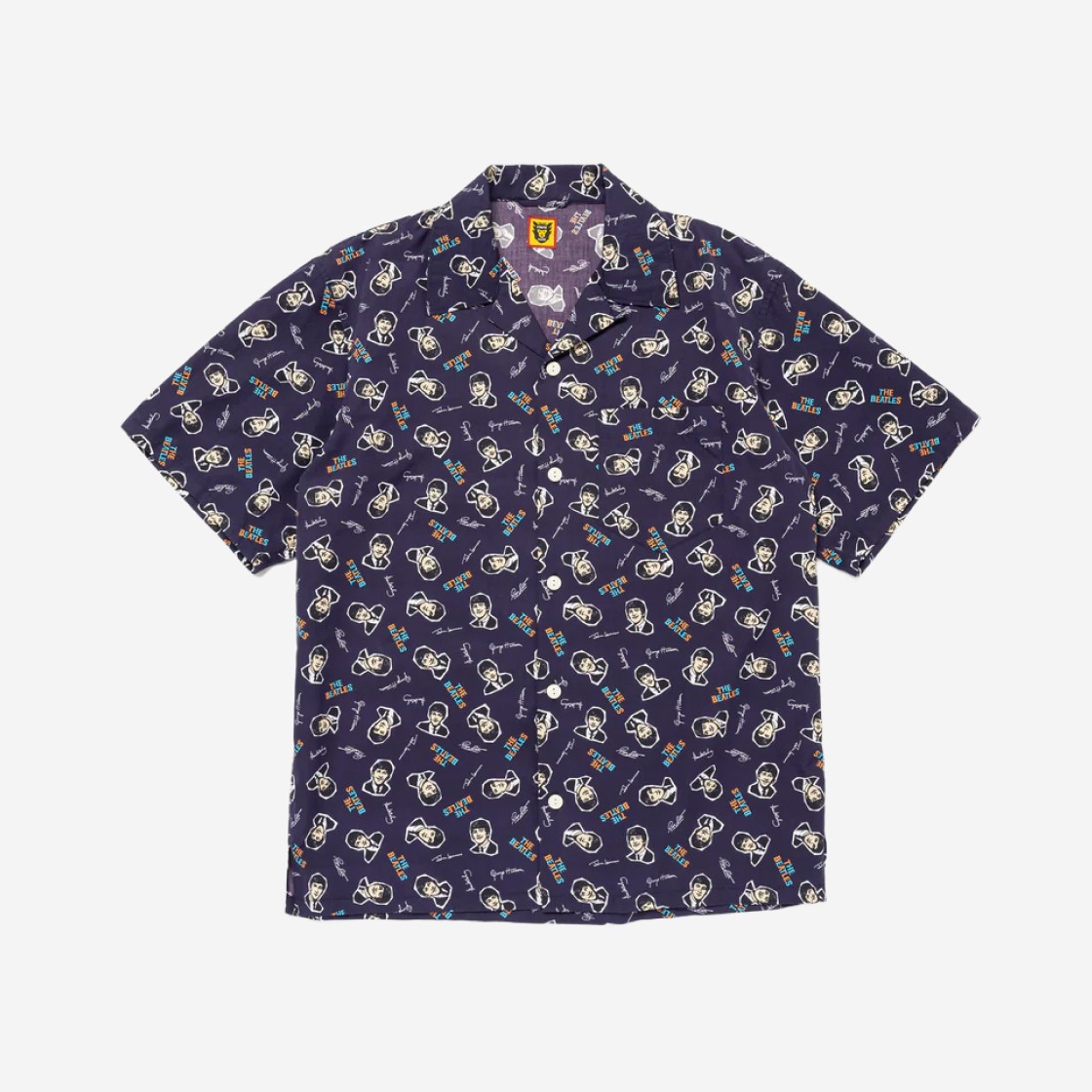 Human Made Beatles Aloha Shirt Navy 상세 이미지 1