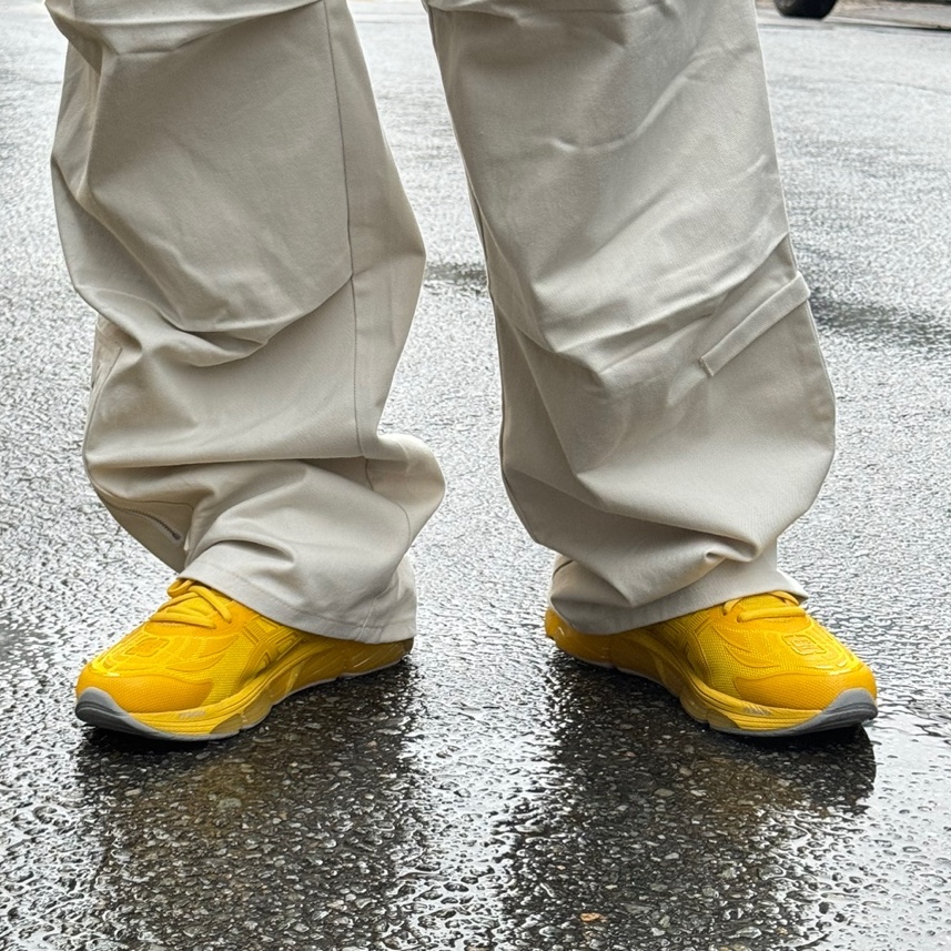 Asics x C.P. Company Gel-Quantum 360 VIII Yellow 착용 스타일
