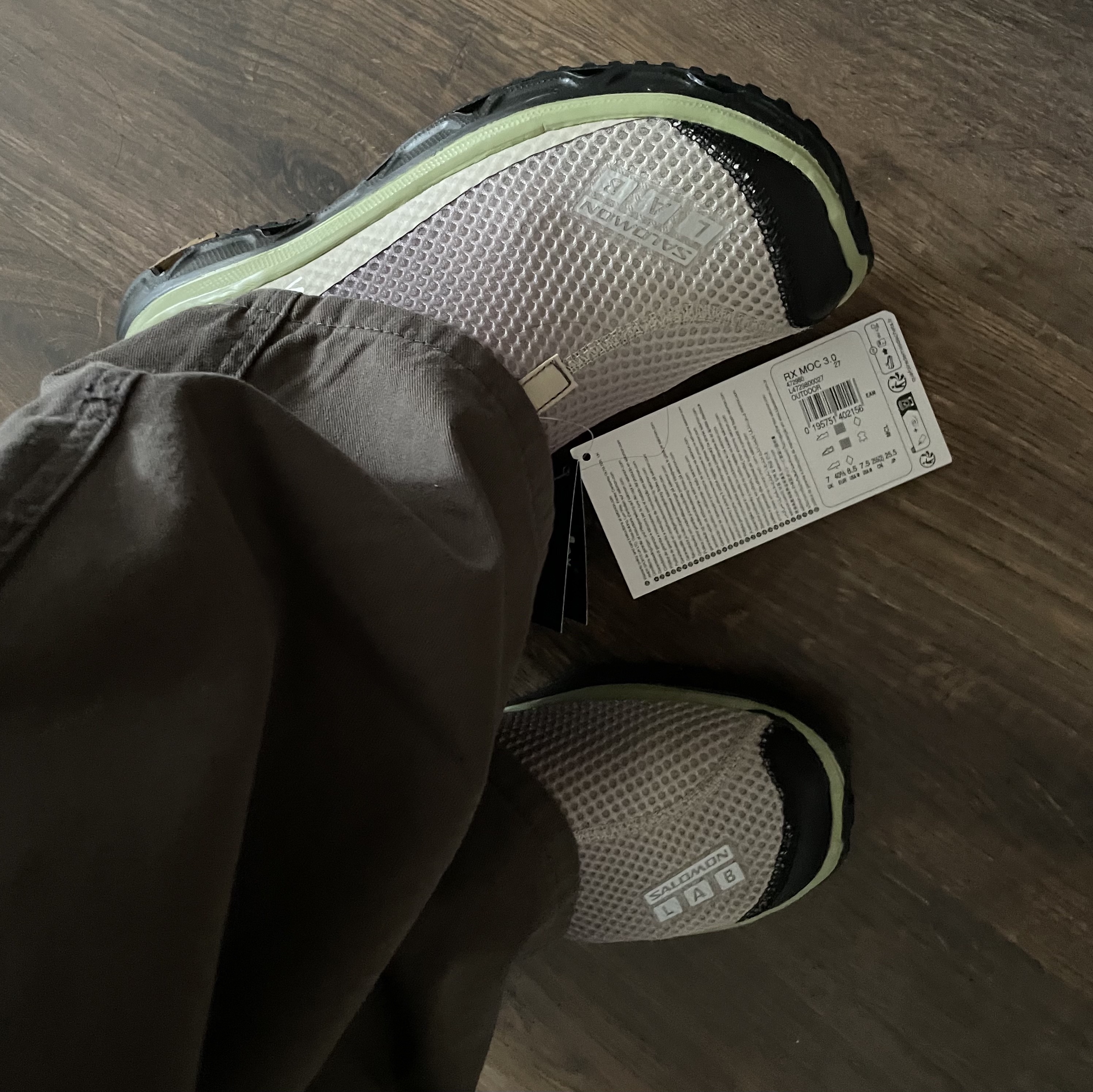 Salomon RX Moc 3.0 Feather Gray Plum Kitten 착용 스타일 - 3