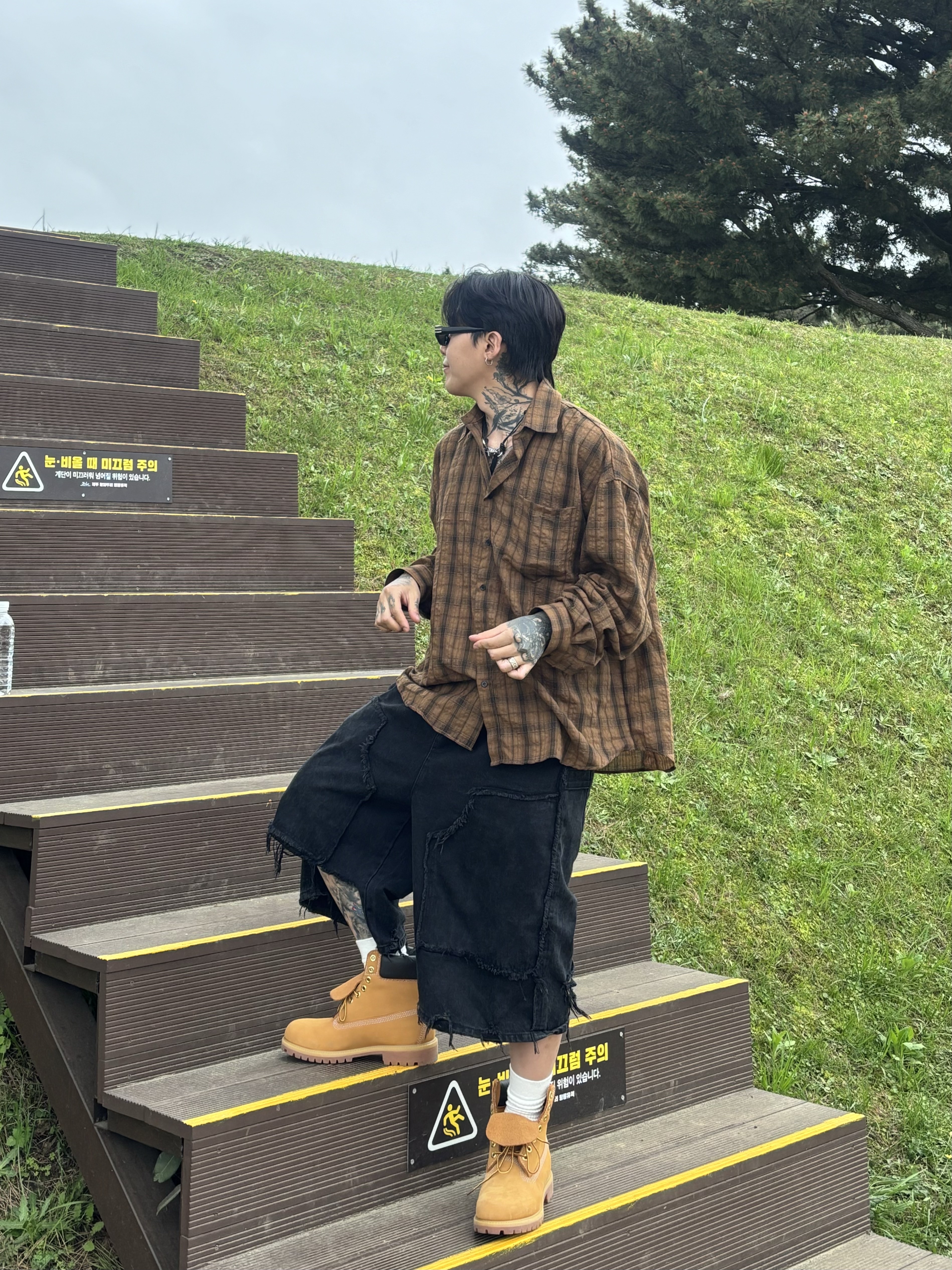 Timberland Premium 6 inch Waterproof Boot Wheat Nubuck - Wide 착용 스타일 - 2