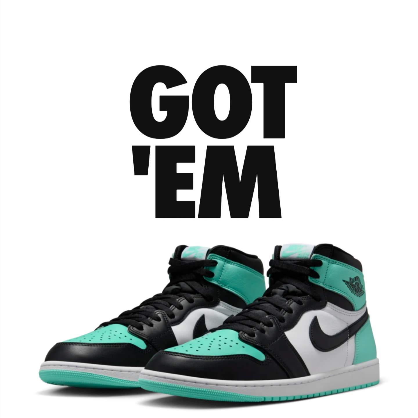 Jordan 1 Retro High OG Green Glow 착용 스타일
