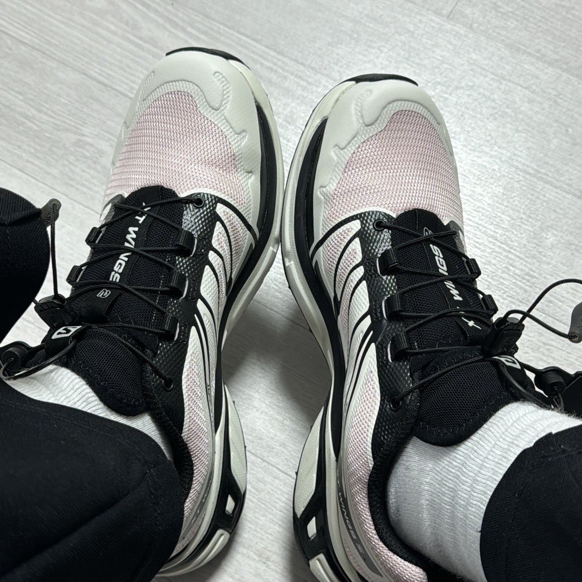 Salomon XT-Wings 2 Cradle Pink 착용 스타일 - 1