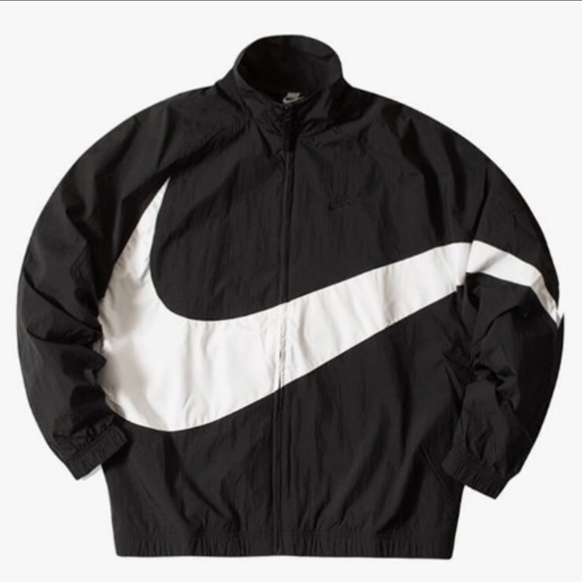 Nike NSW Big Swoosh Woven Jacket Black - Asia 착용 스타일