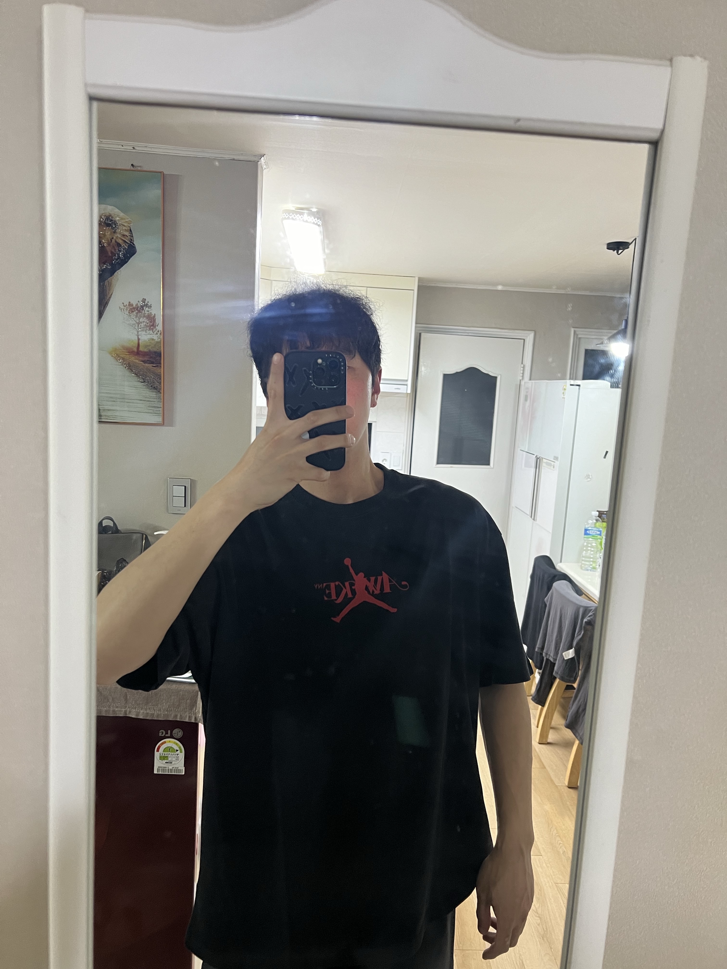 Jordan x Awake NY T-Shirts Black (FV9913-010) 착용 스타일
