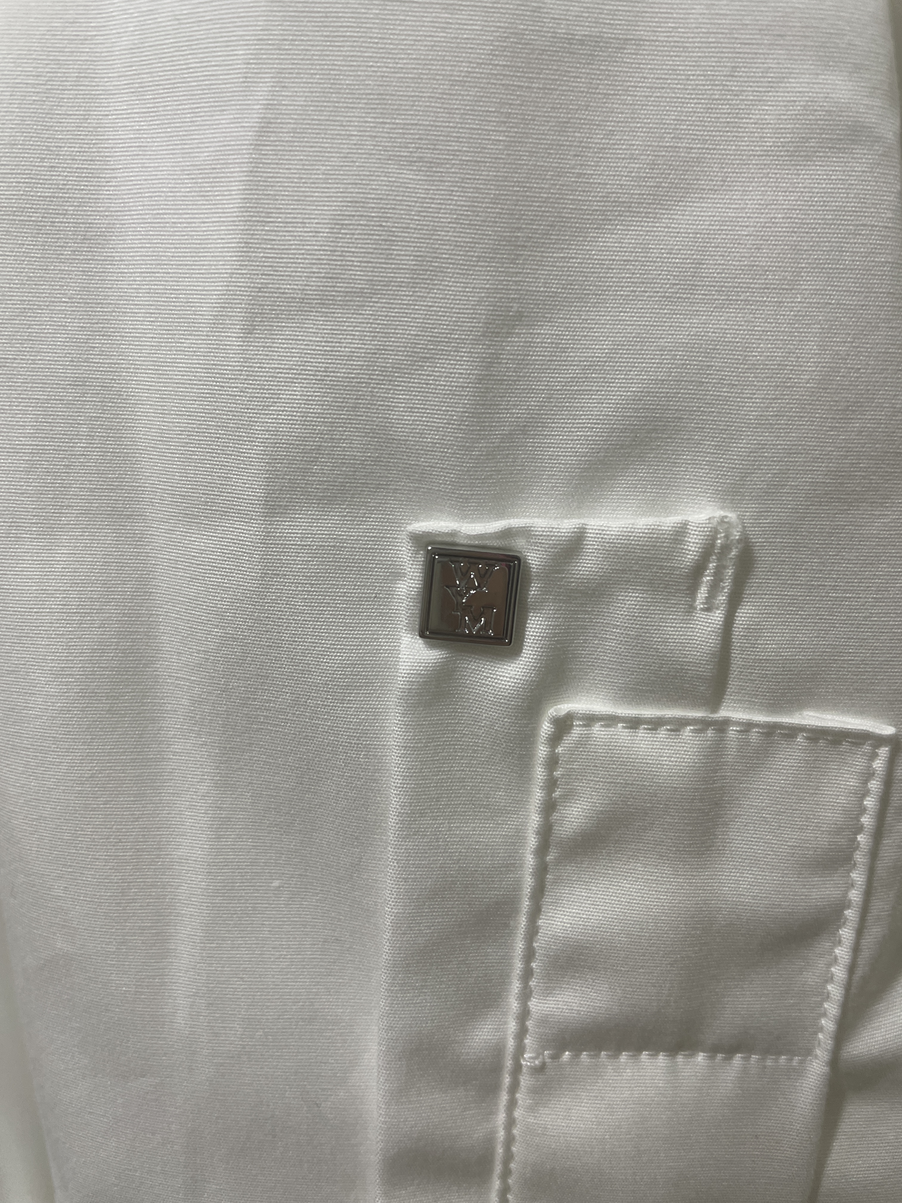 Wooyoungmi Cotton Back Logo Shirt White - 23FW 착용 스타일 - 5