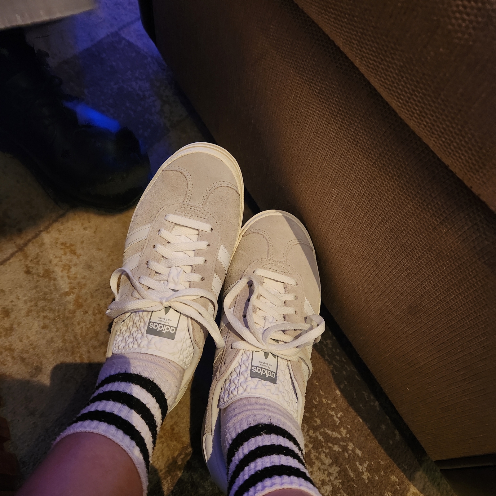 (W) Adidas Gazelle Bold Grey Cloud White 착용 스타일