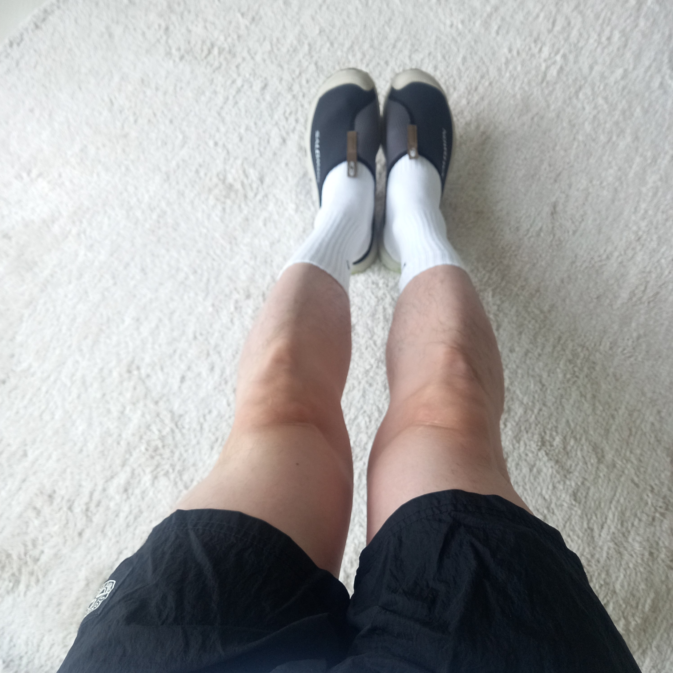 Salomon RX Slide 3.0 Black Plum Kitten, Stone Island B0943 Nylon Metal Swimming Trunk Black - 24SS 착용 스타일 - 4