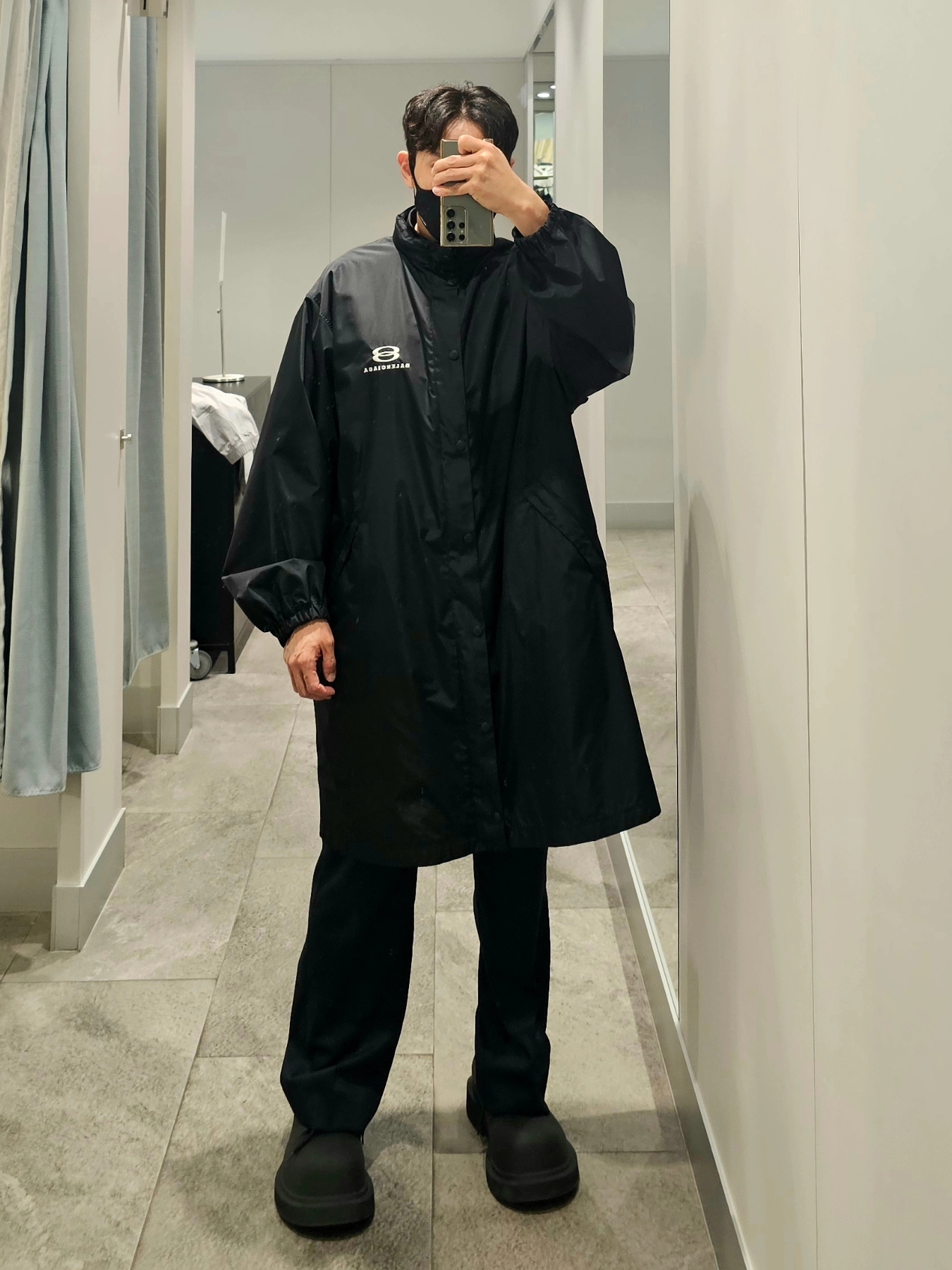Balenciaga Steroid Derby Black 착용 스타일 - 1