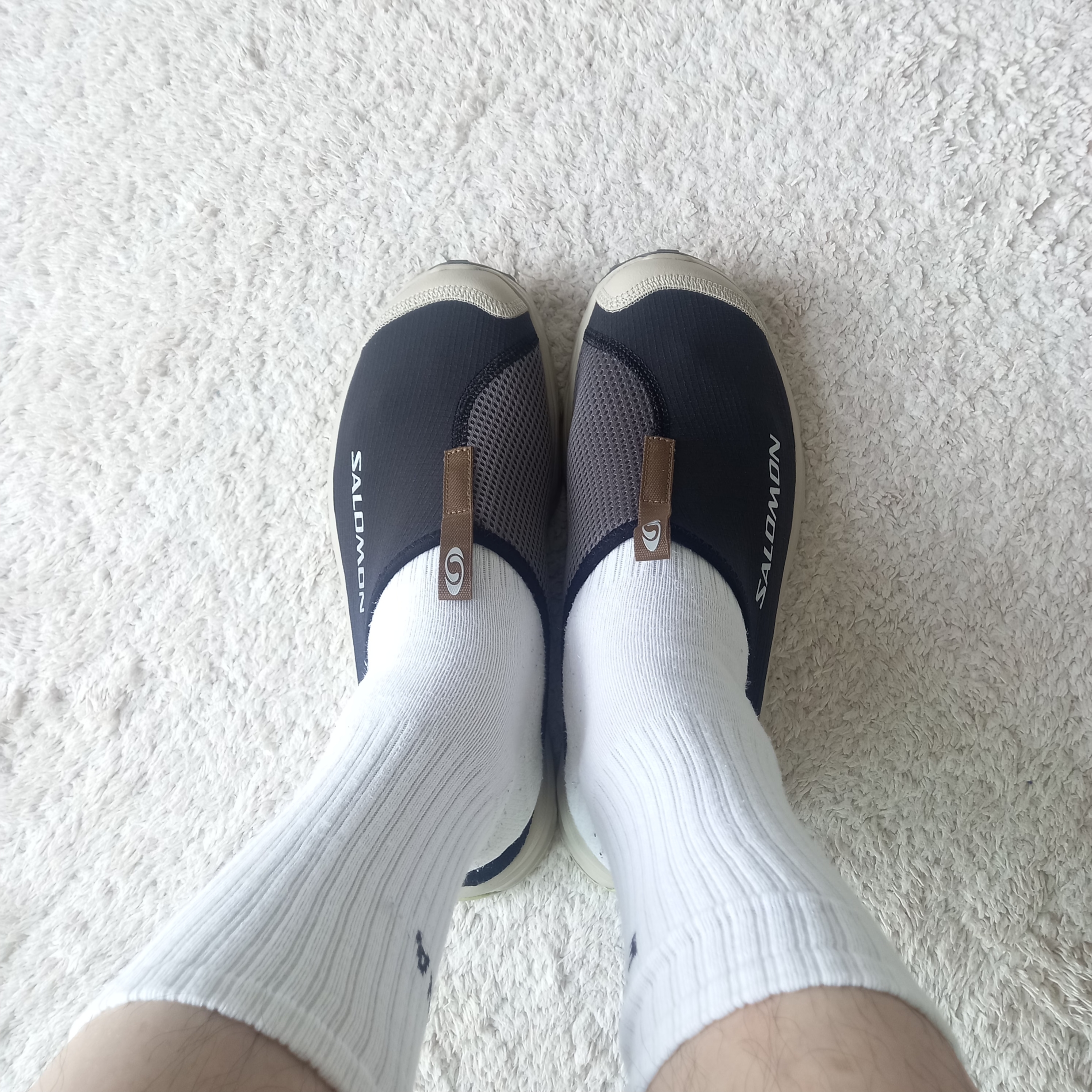 Salomon RX Slide 3.0 Black Plum Kitten, Stone Island B0943 Nylon Metal Swimming Trunk Black - 24SS 착용 스타일 - 3