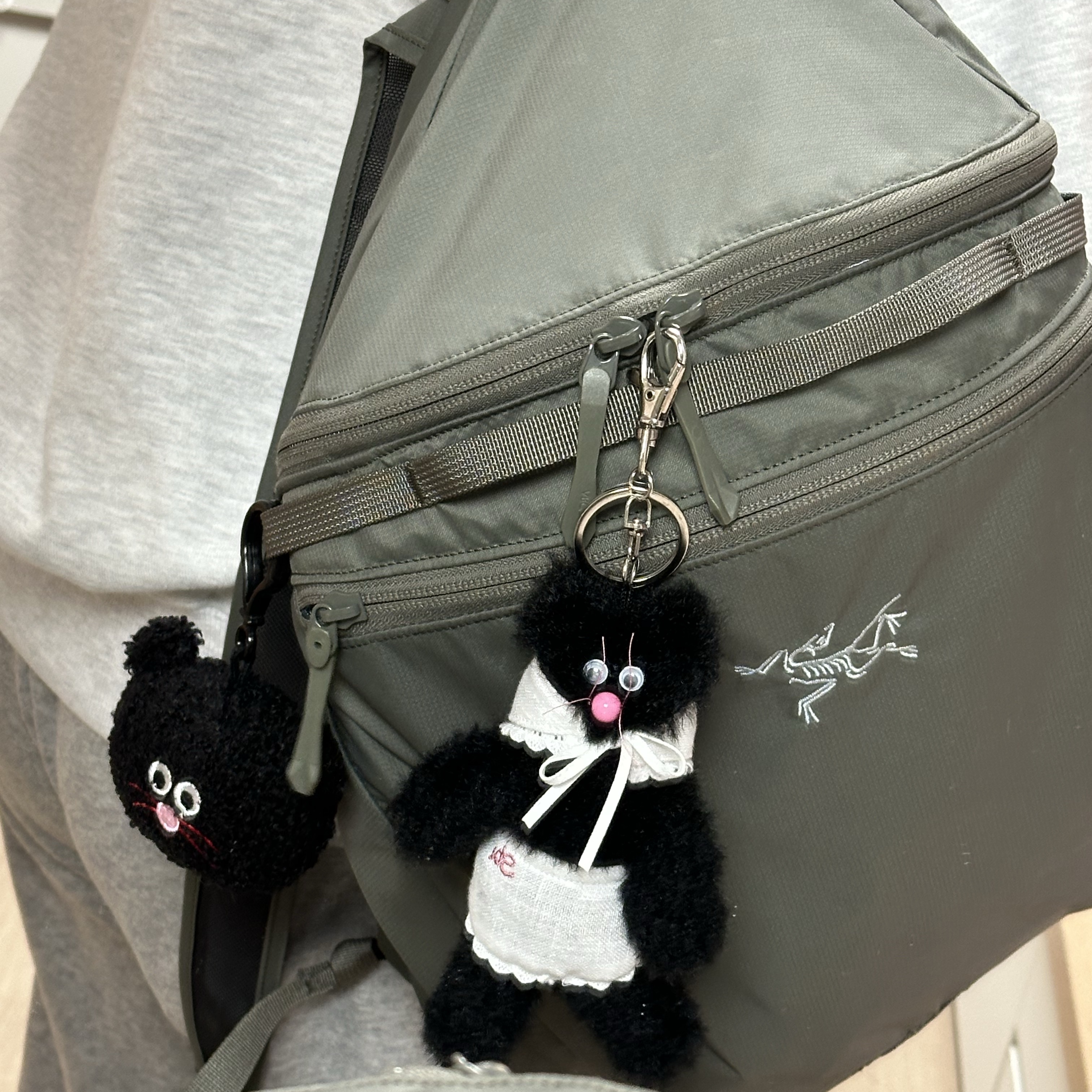 Arc'teryx Heliad 15 Backpack Forage, Monamhee x STU Stu Black 착용 스타일