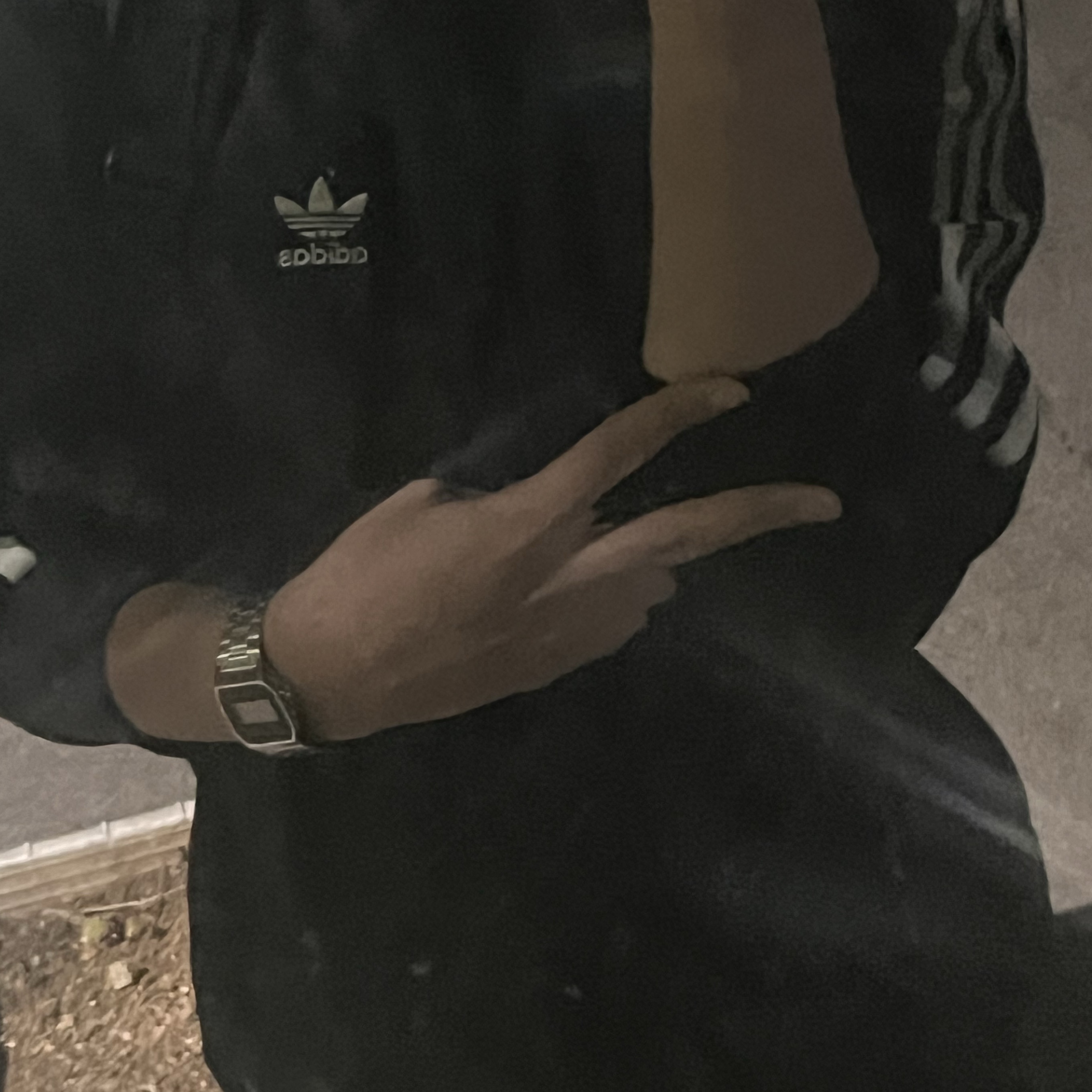 Casio A-158WA-1, Adidas Adicolor Classic Beckenbauer Track Top Black - KR Sizing 착용 스타일