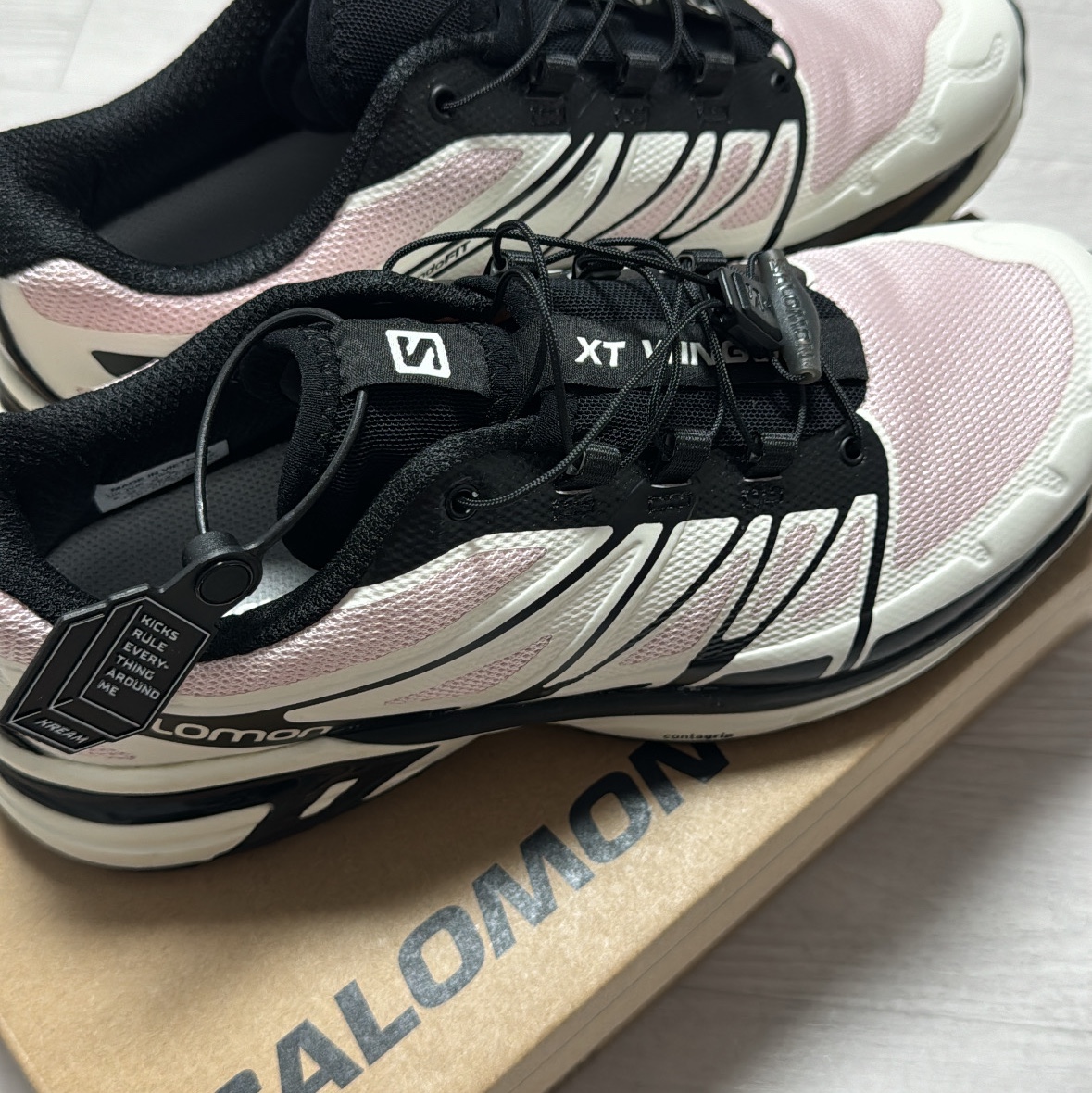 Salomon XT-Wings 2 Cradle Pink 착용 스타일 - 2