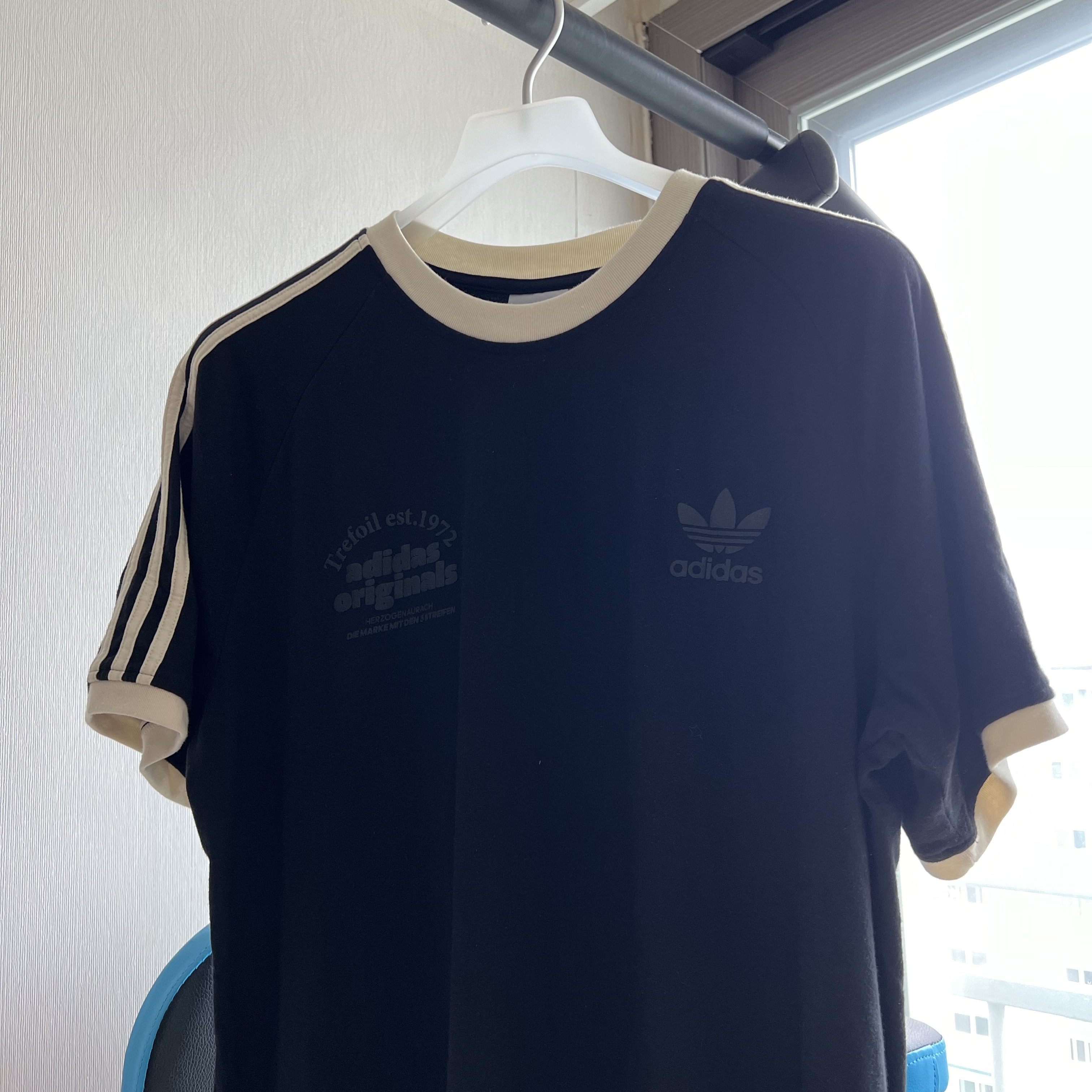 Adidas GRF T-Shirt Black - KR Sizing 착용 스타일