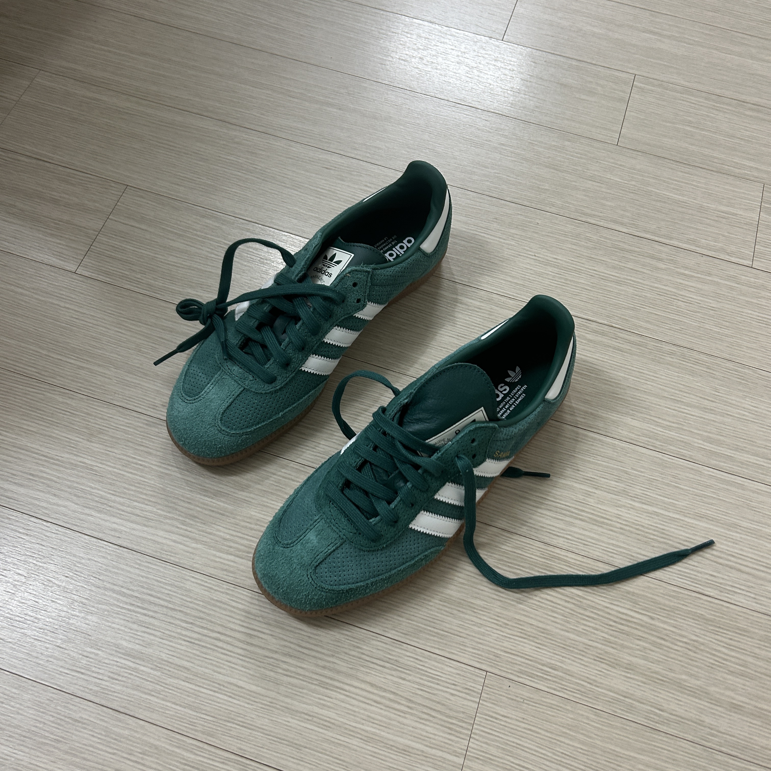 Adidas Samba OG Collegiate Green 착용 스타일