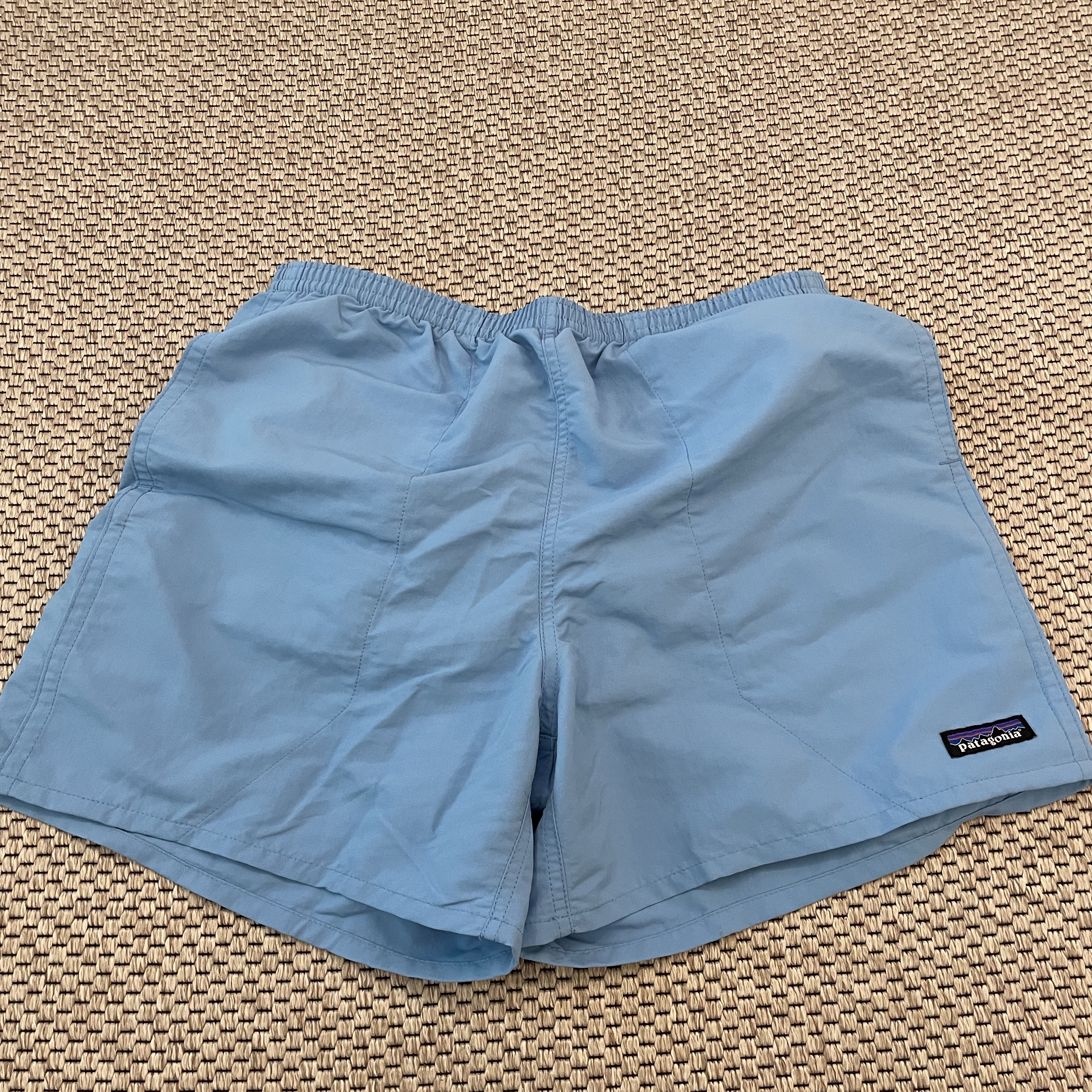 Patagonia Baggies Shorts 5 Inch Lago Blue 착용 스타일