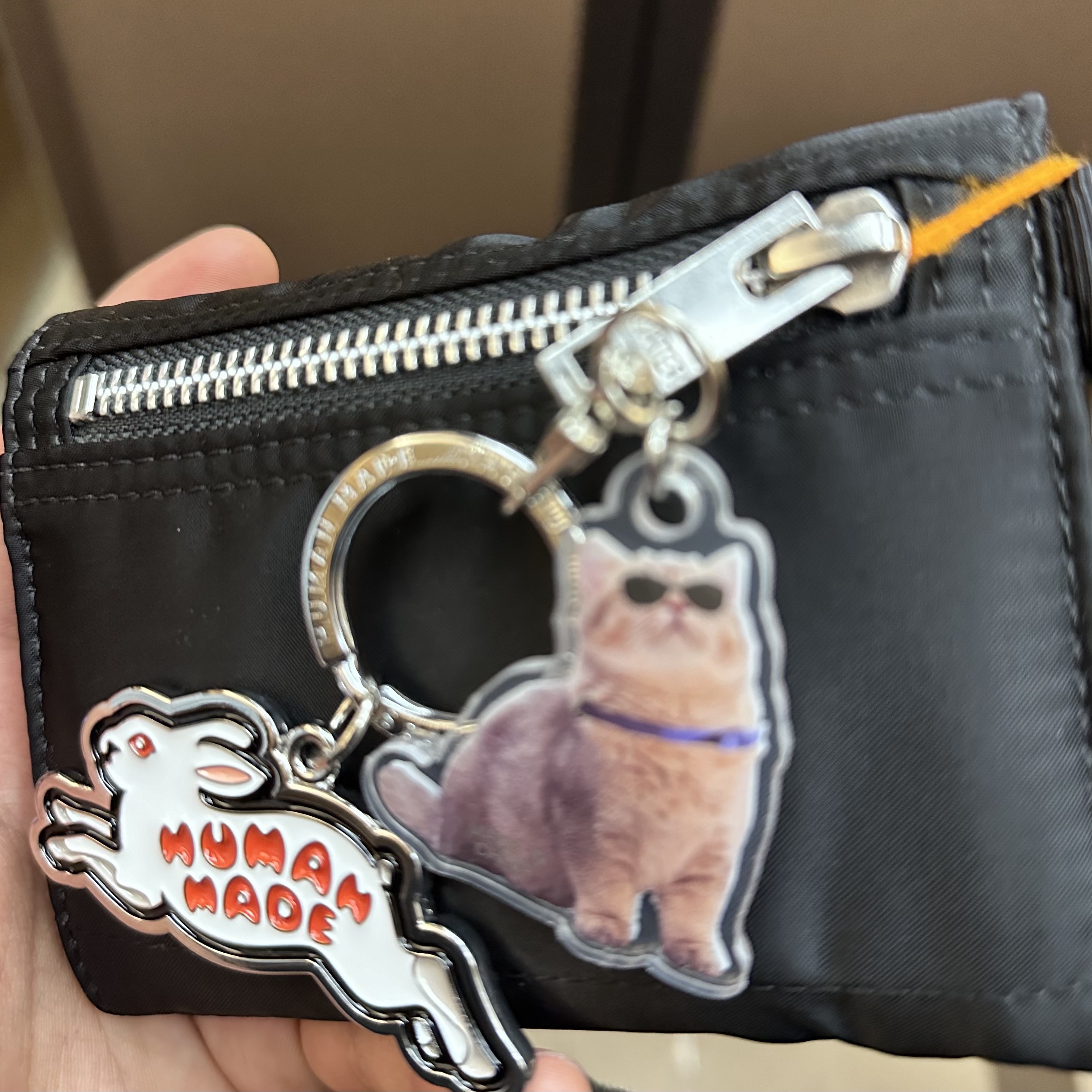 Human Made Animal Keychain #1 Silver 착용 스타일