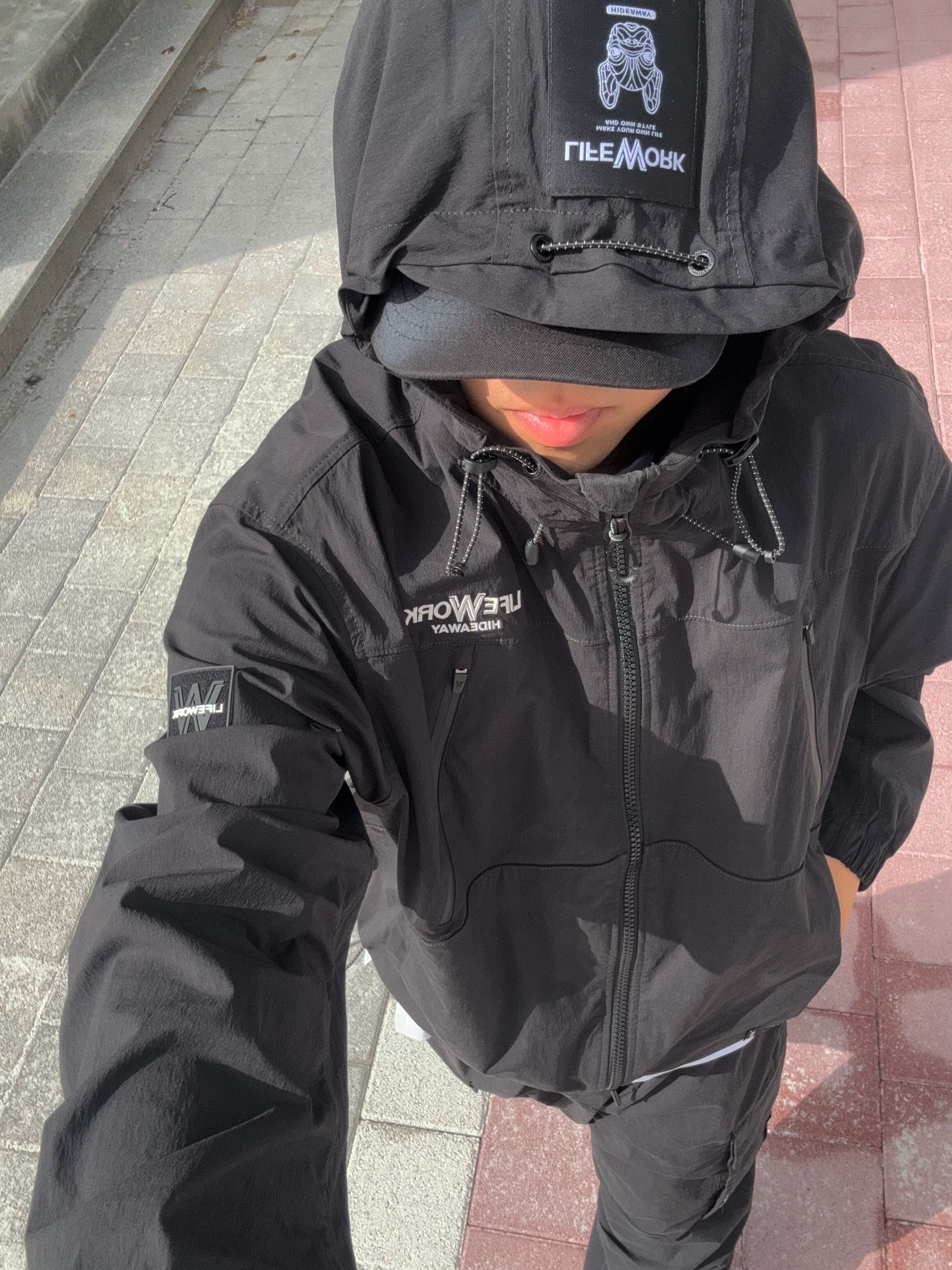 Asics Jog 100 T Black - 4E Extra Wide 착용 스타일 - 2