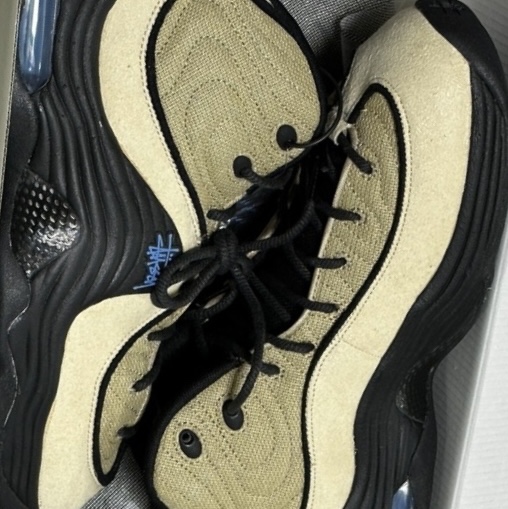 Nike x Stussy Air Penny II Rattan and Limestone 착용 스타일