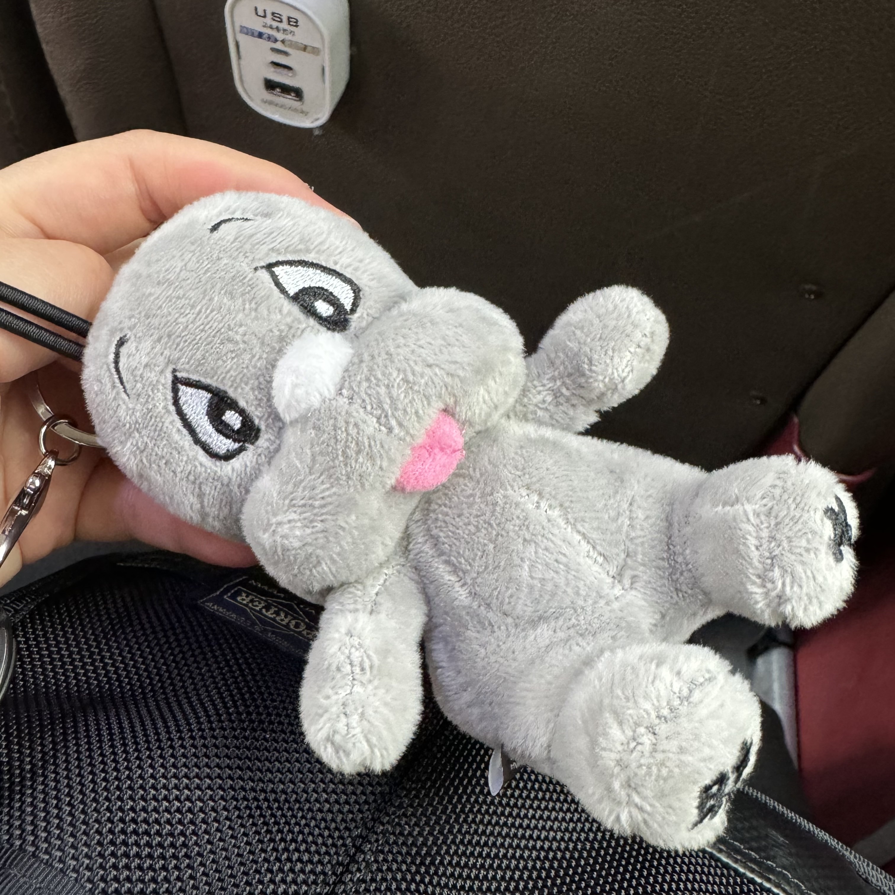 Darkr8m Studio x Dooly Dooly Keyring Ash 착용 스타일