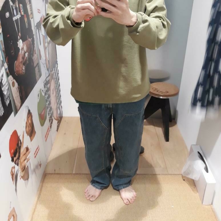 Supreme x Margaret Keane Teardrop T-Shirt Black - 24SS, Supreme Double Knee Painter Pant Rust - 24SS 착용 스타일 - 2