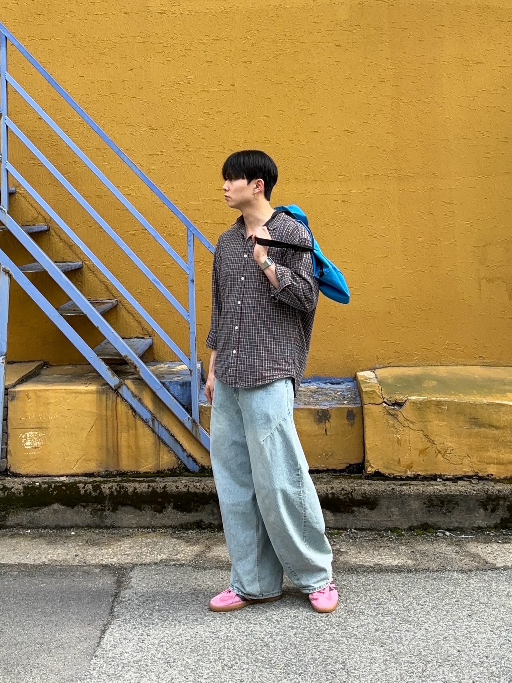 (W) Adidas Gazelle Indoor Bliss Pink 착용 스타일 - 2