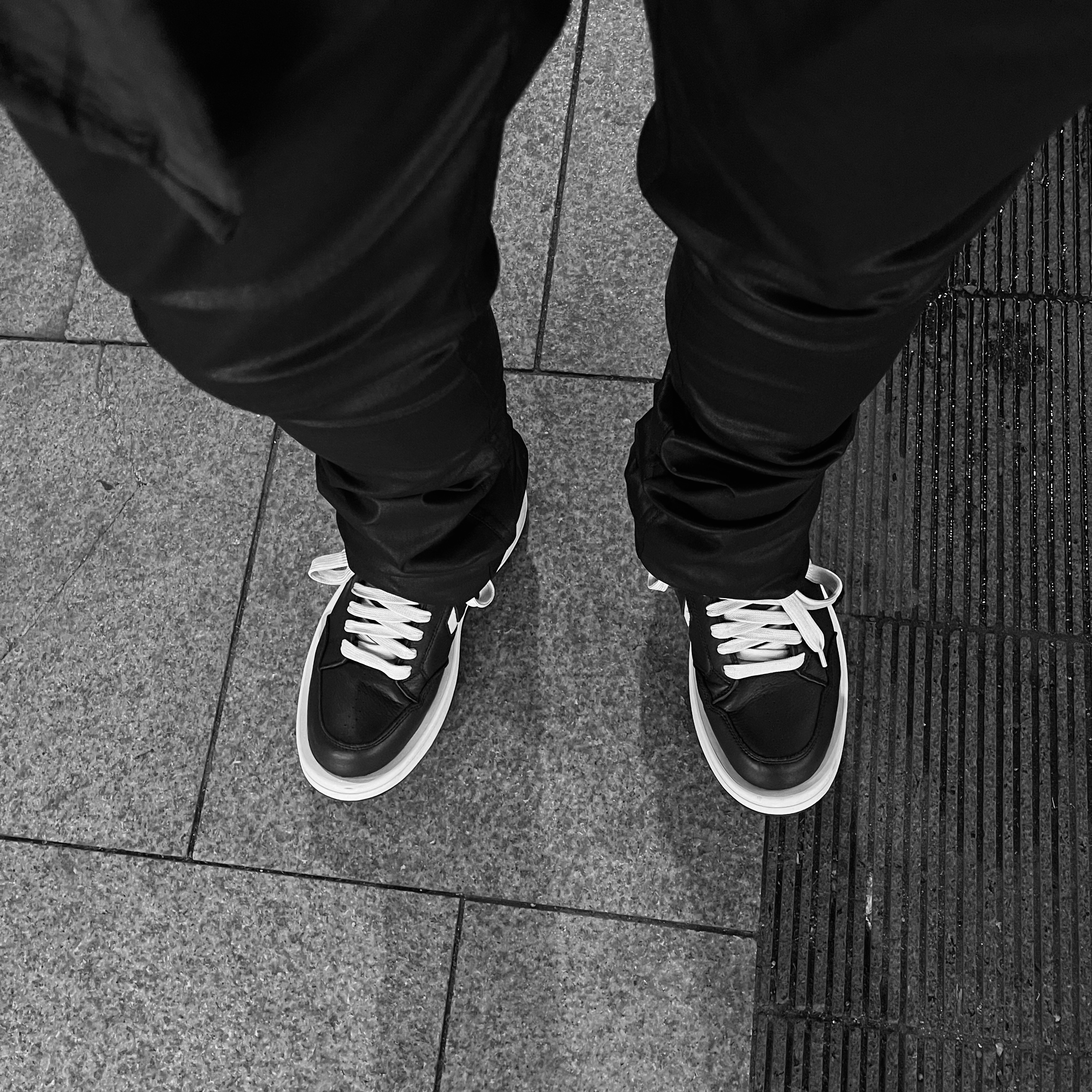 Undermycar Fisky Double Layered Shirts Hood Zip-Up Bronze Green - 23FW, Converse x Drkshdw Turbowpn Black Cream 착용 스타일 - 2