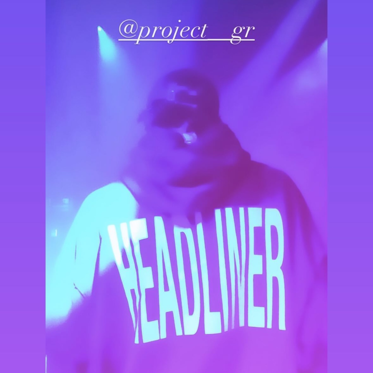 Project G/R Headliner Double Layered Hoodie Black 착용 스타일