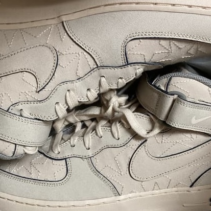 Nike Air Force 1 Mid '07 Pearl White 착용 스타일