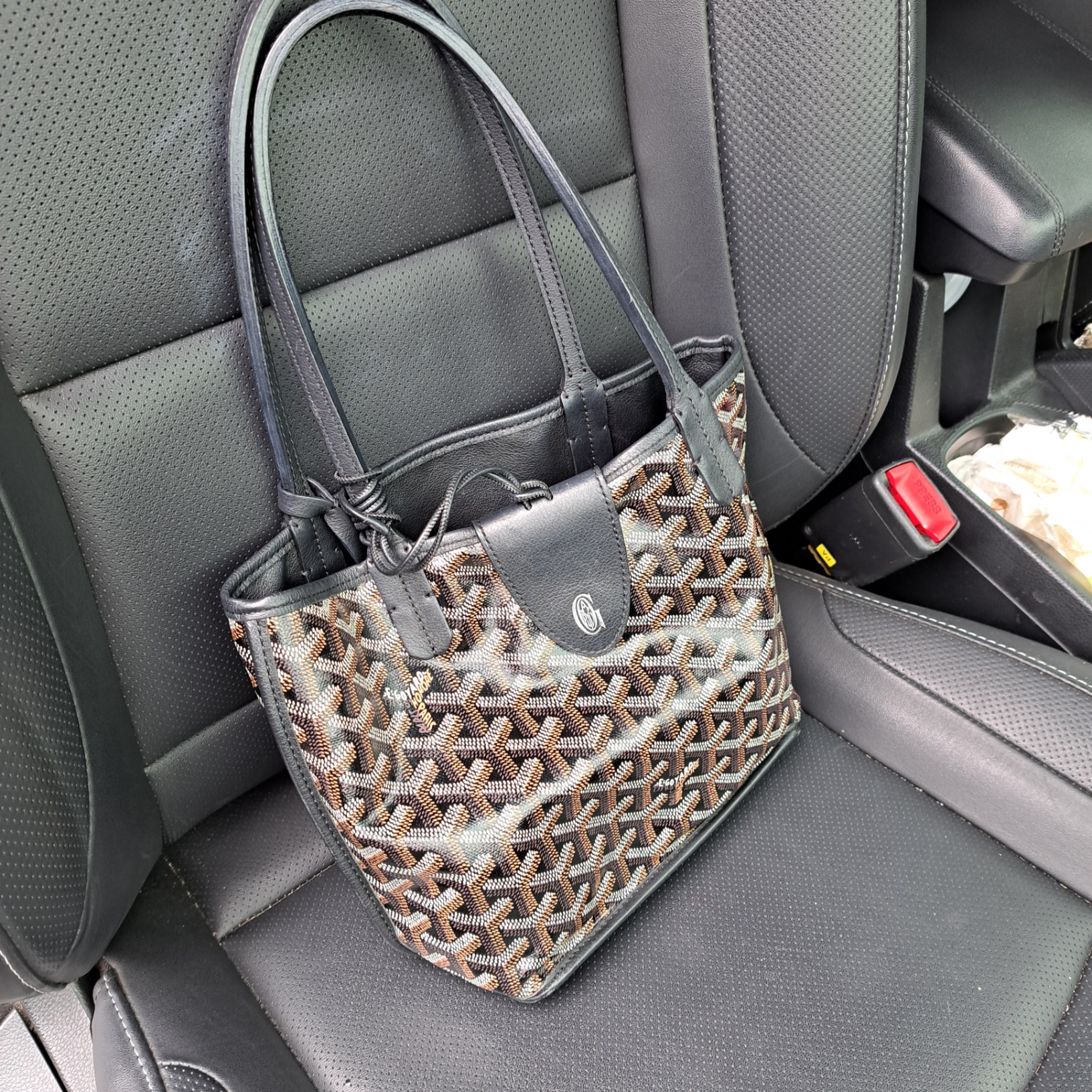 Goyard Anjou Mini Bag Black 착용 스타일