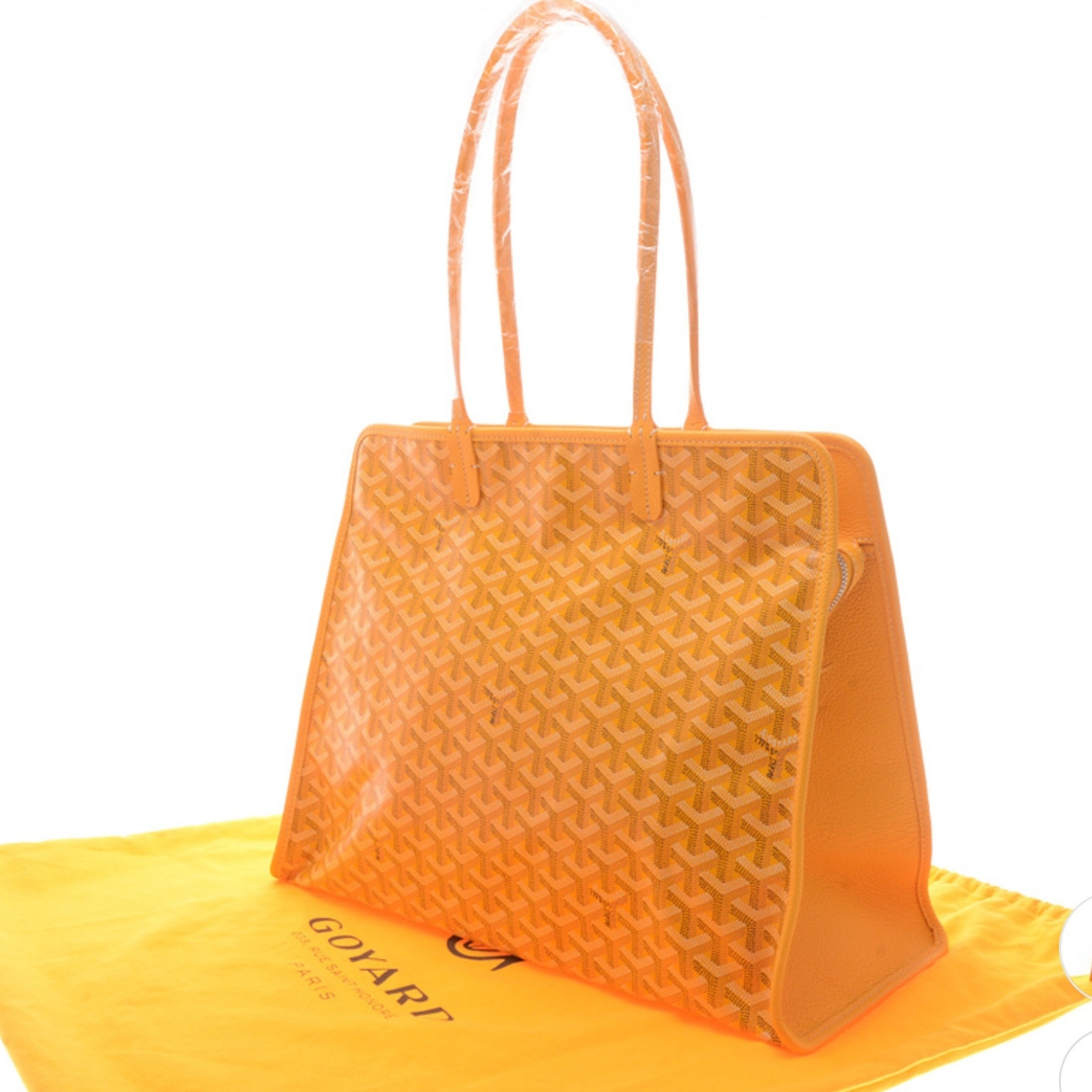 Goyard Hardy PM Bag Yellow 착용 스타일 - 1