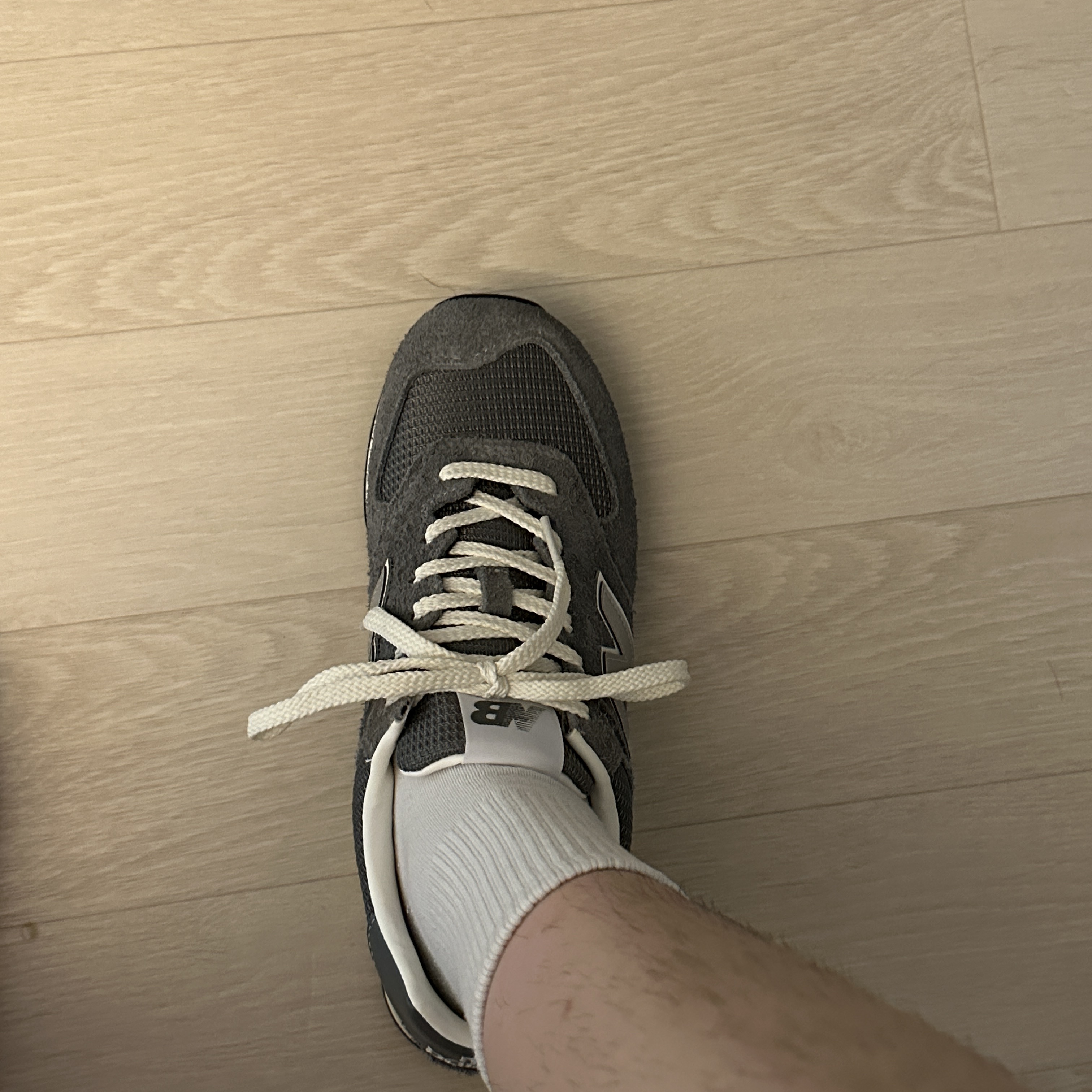 New Balance x Pottery 574 Premium Soft Grey 착용 스타일 - 4
