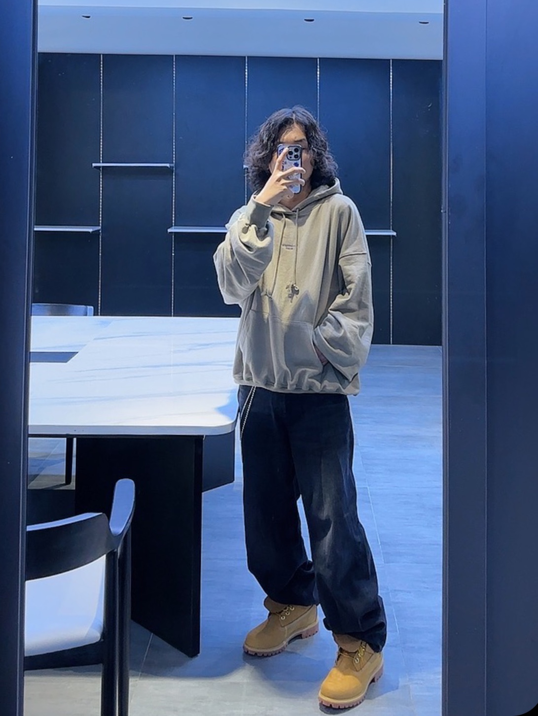 Undermycar Mu.09 Anti Fxxking Logo Play Oversized Hoodie Mocha, Timberland Premium 6 inch Waterproof Boot Wheat Nubuck - Wide 착용 스타일