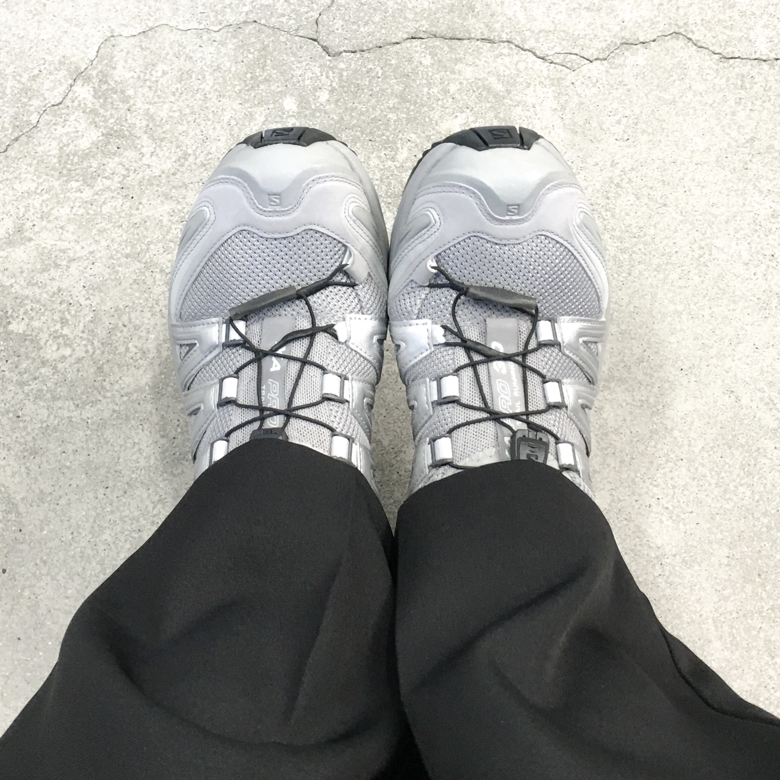 Salomon XA Pro 3D Alloy Silver 착용 스타일 - 2