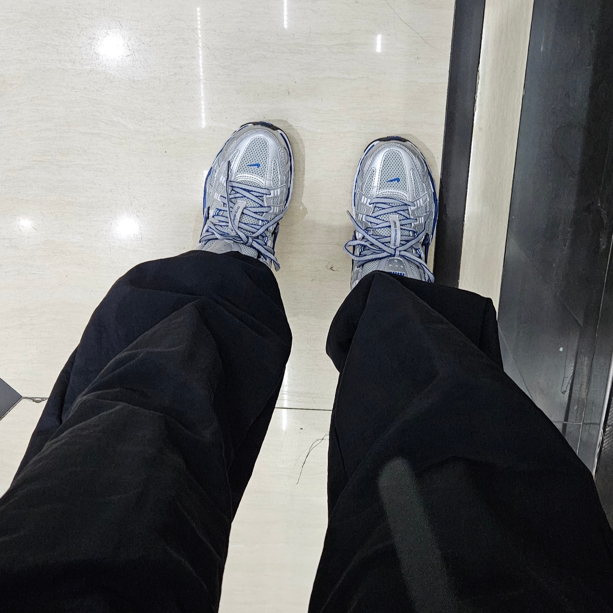 (W) Nike P-6000 Laser Blue 착용 스타일