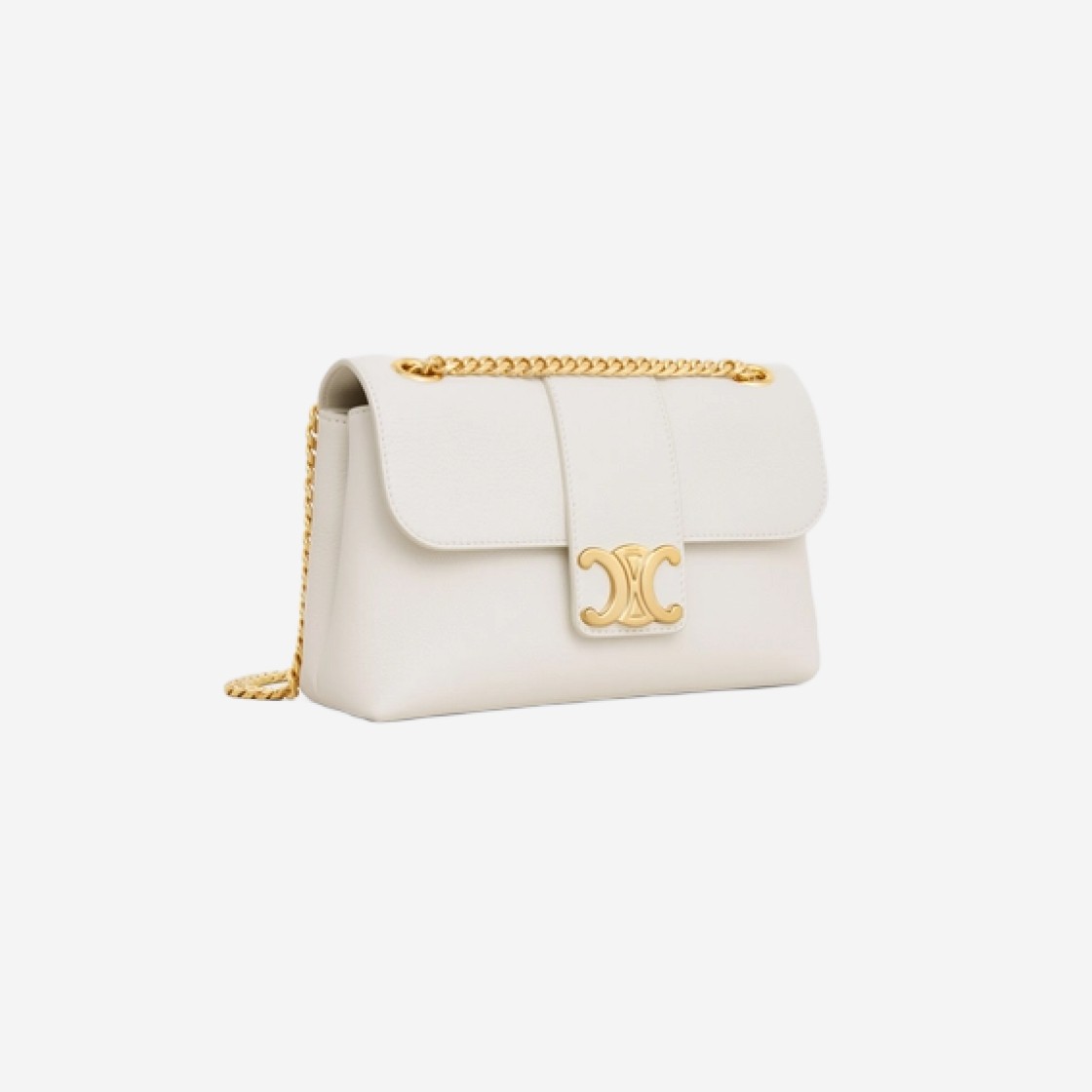 Celine Teen Victoire Bag in Supple Calfskin White 상세 이미지 2