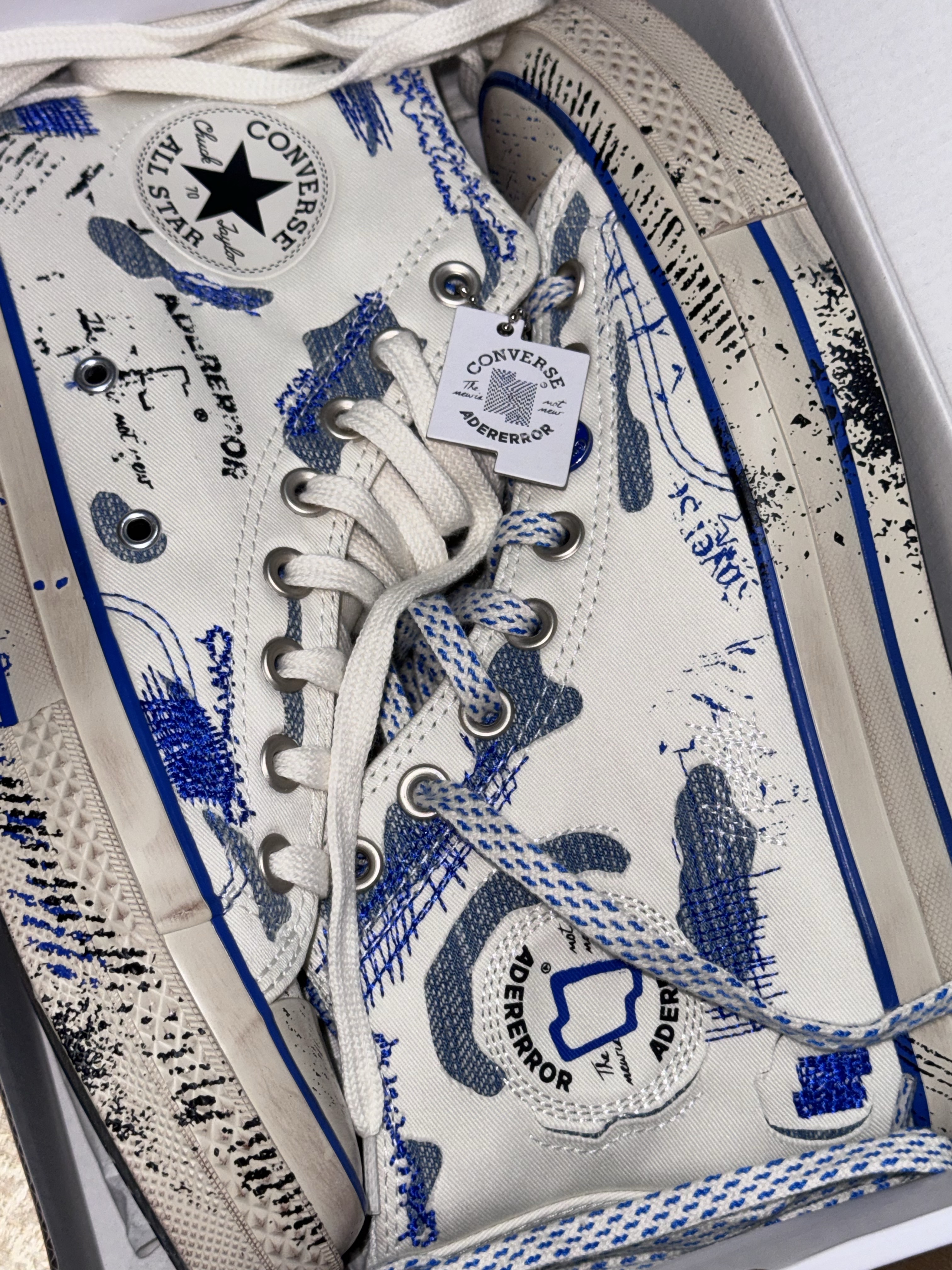 Converse x Ader Error Chuck 70 High White 착용 스타일