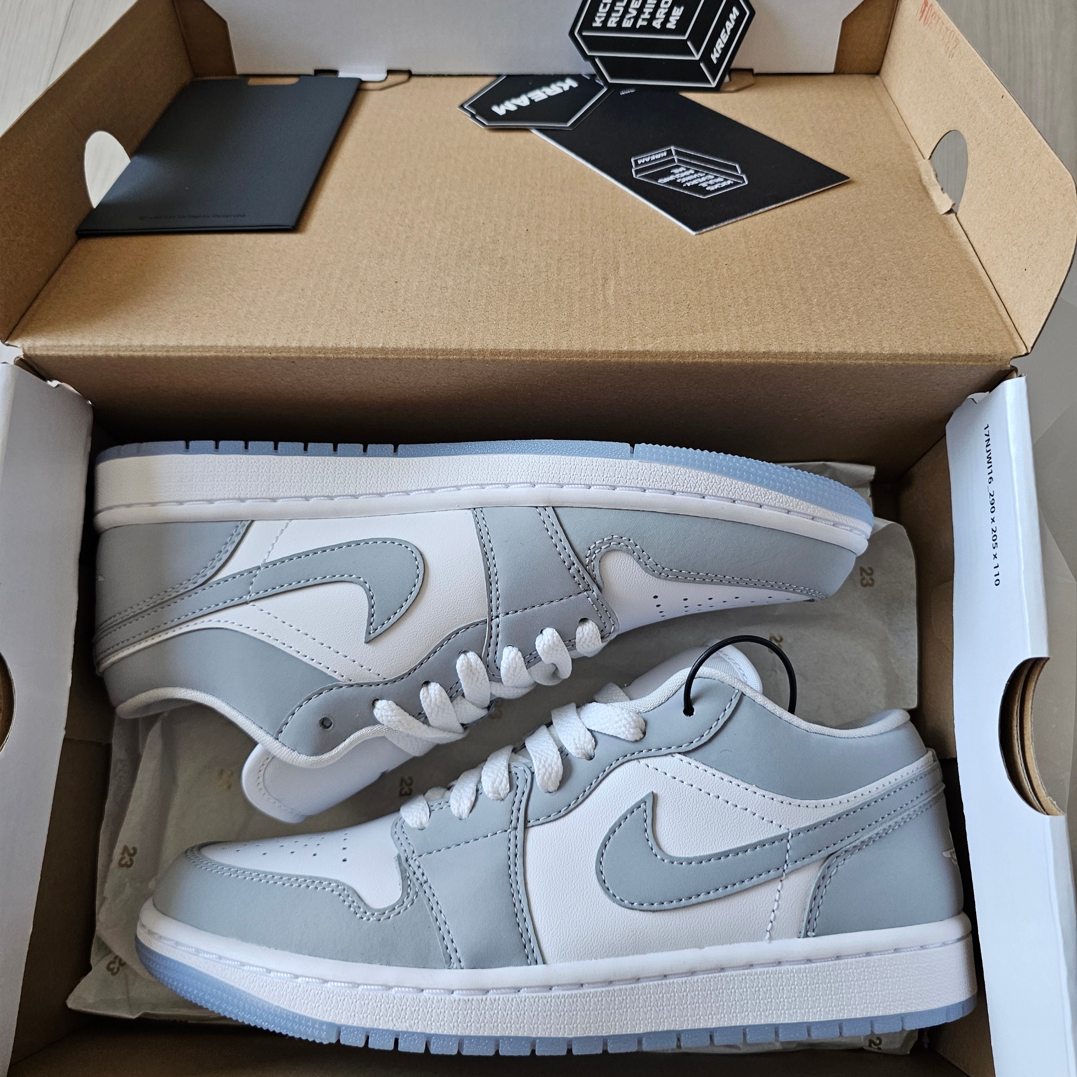 (W) Jordan 1 Low White Wolf Grey 착용 스타일 - 9
