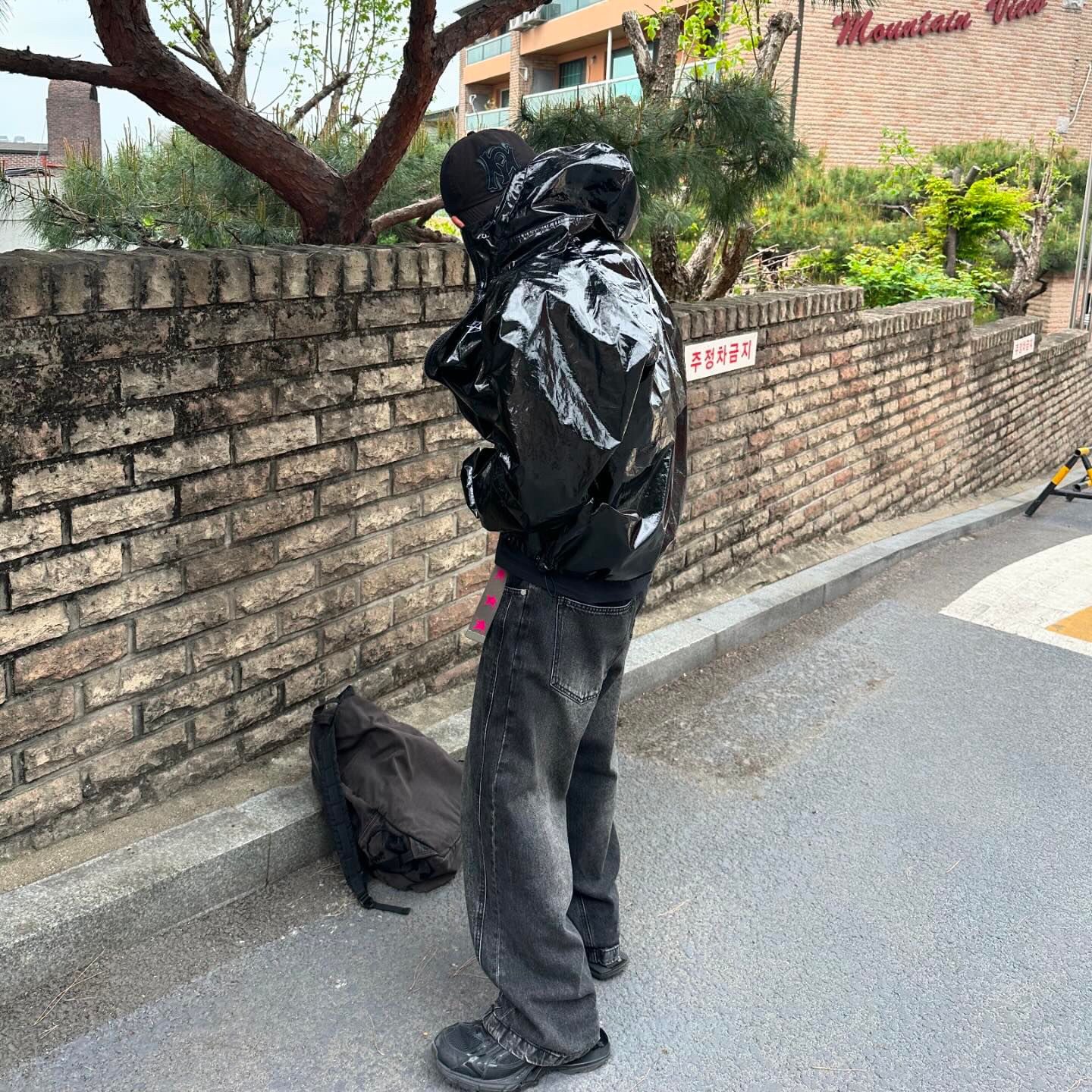 Stussy Beach Shell Coated Ripstop Black, Balenciaga X-Pander Sneakers Black 착용 스타일 - 2