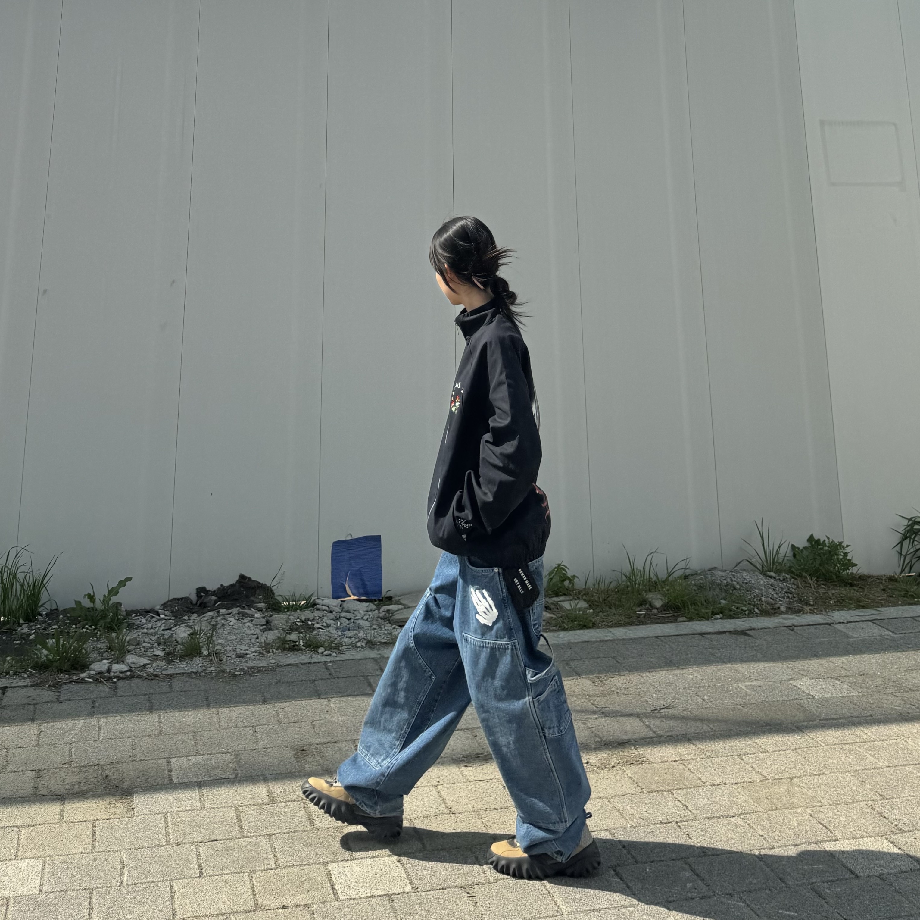 Jordan x Travis Scott Woven Jacket Black - Asia, Jordan x Travis Scott Woven Jacket Black - US/EU 착용 스타일 - 1