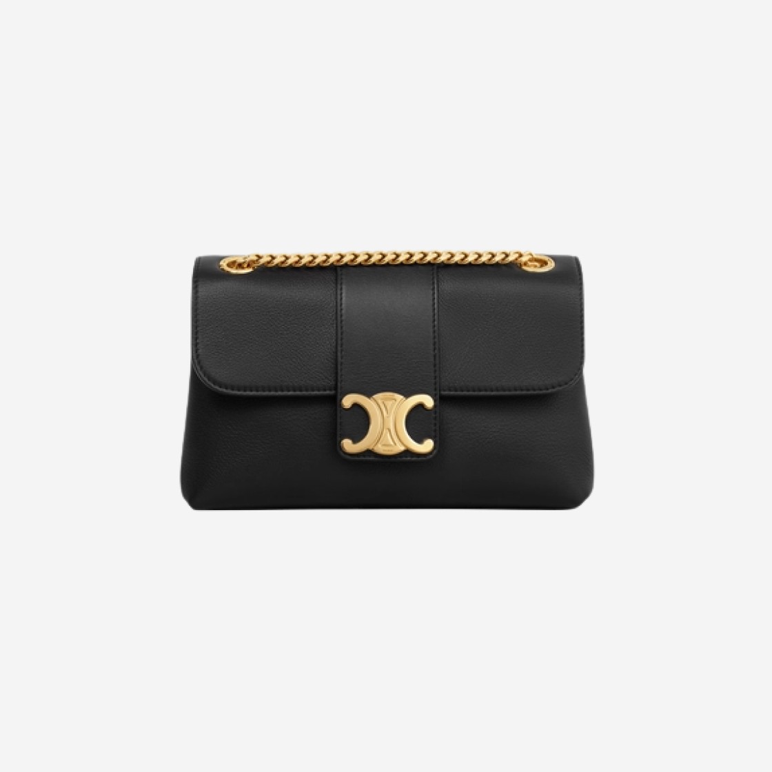 Celine Teen Victoire Bag in Supple Calfskin Black 상세 이미지 1