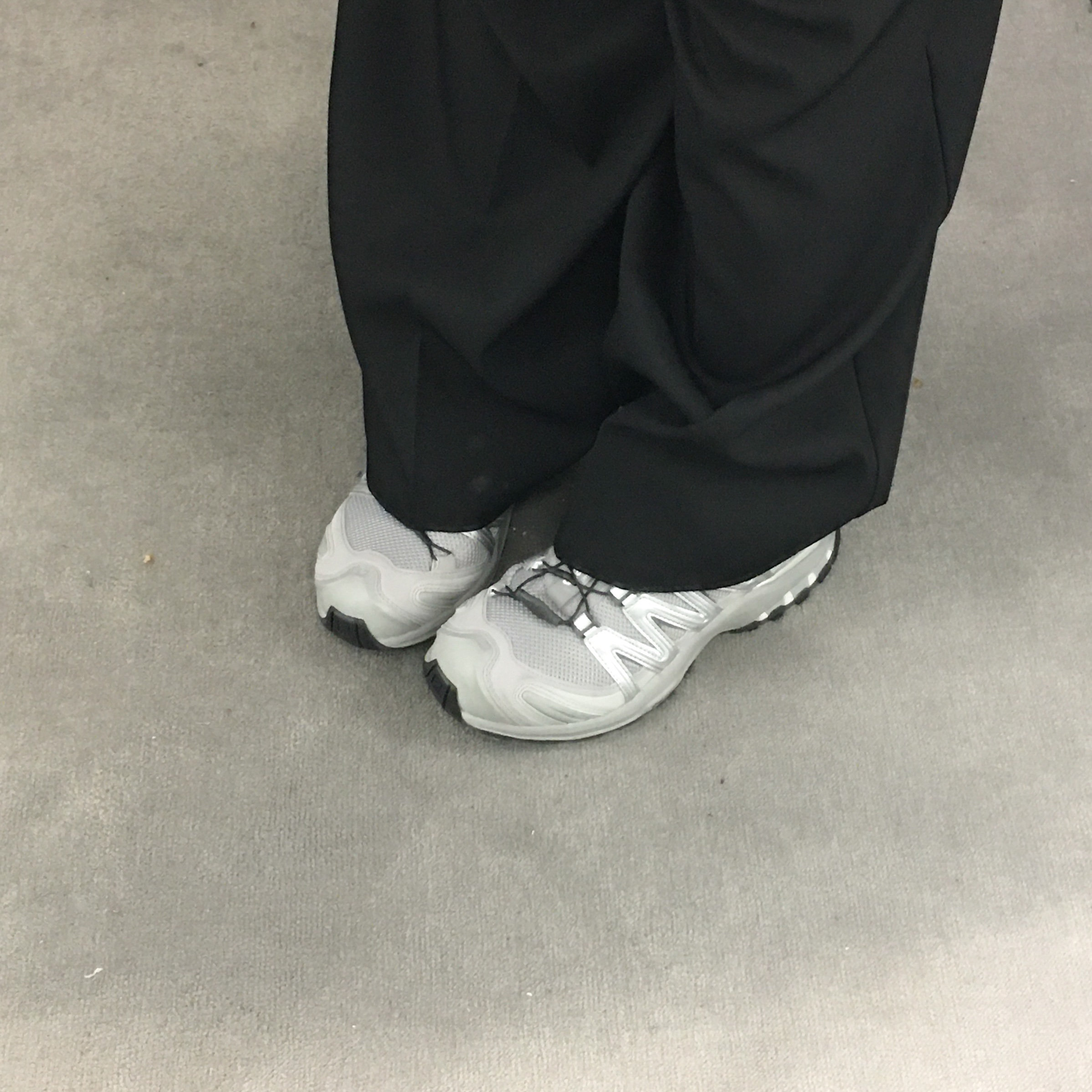 Salomon XA Pro 3D Alloy Silver 착용 스타일 - 3
