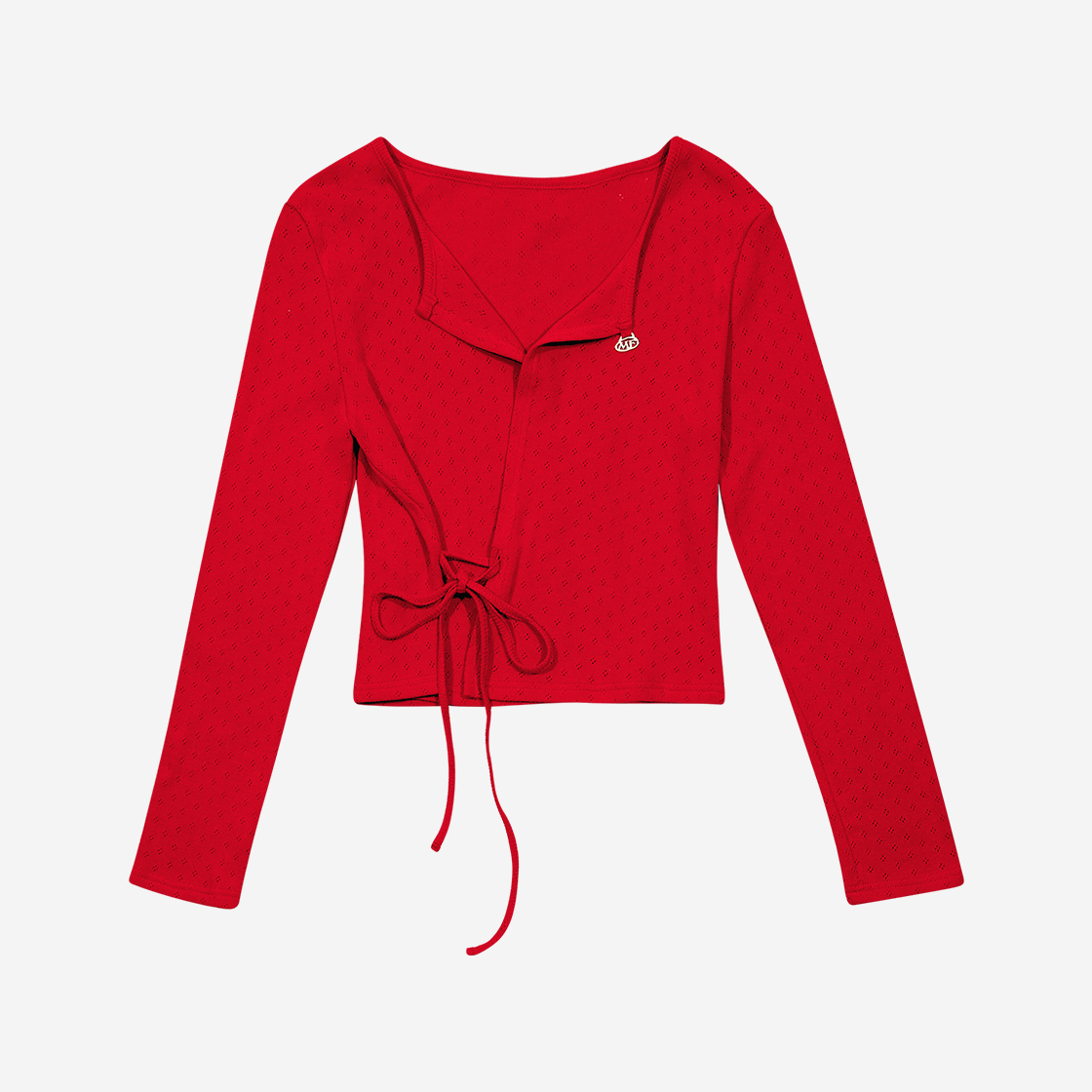 마가린핑거스 팬던트 랩 가디건 레드