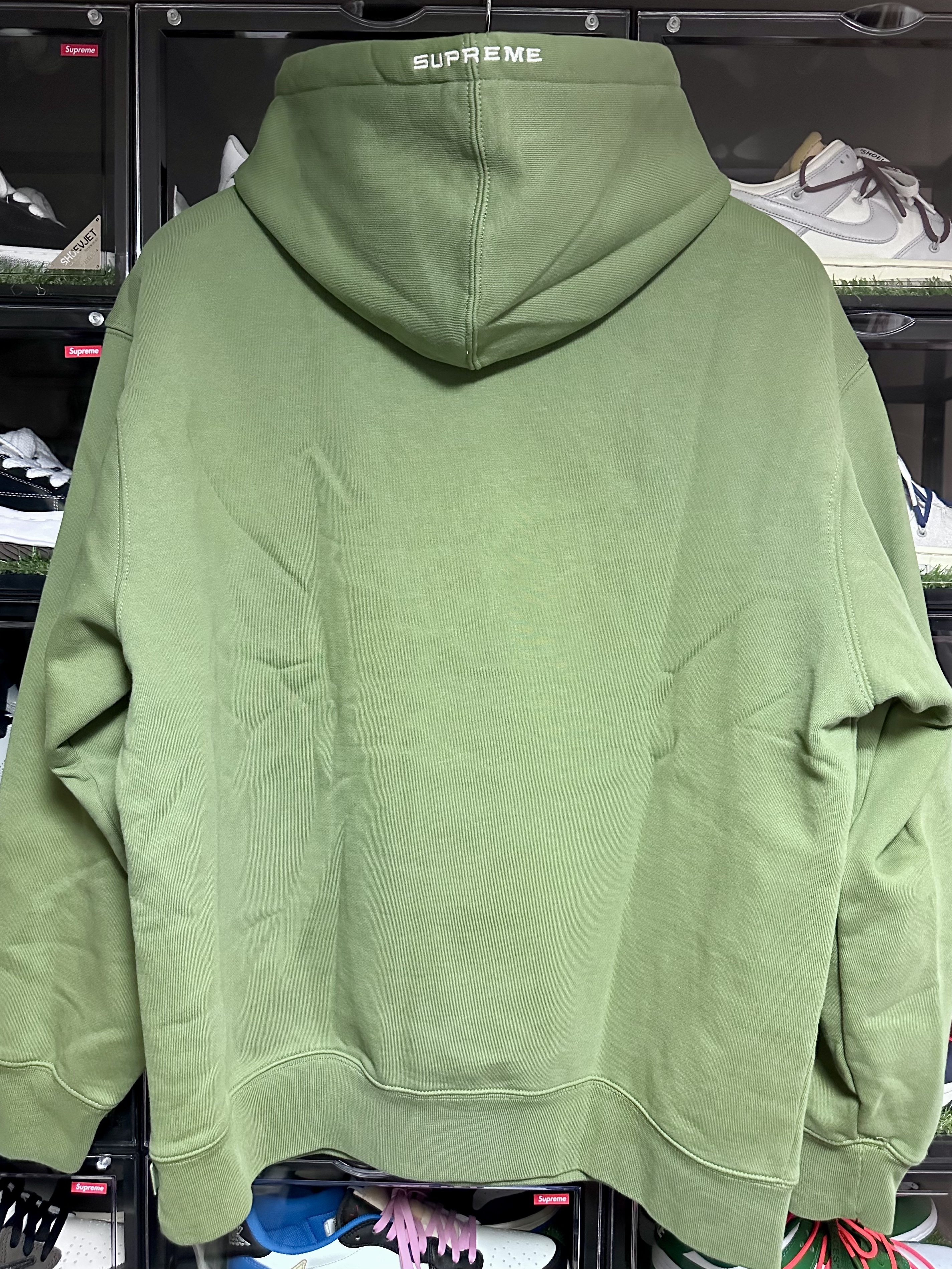 Supreme x Nike Hooded Sweatshirt Olive - 24SS 착용 스타일 - 2