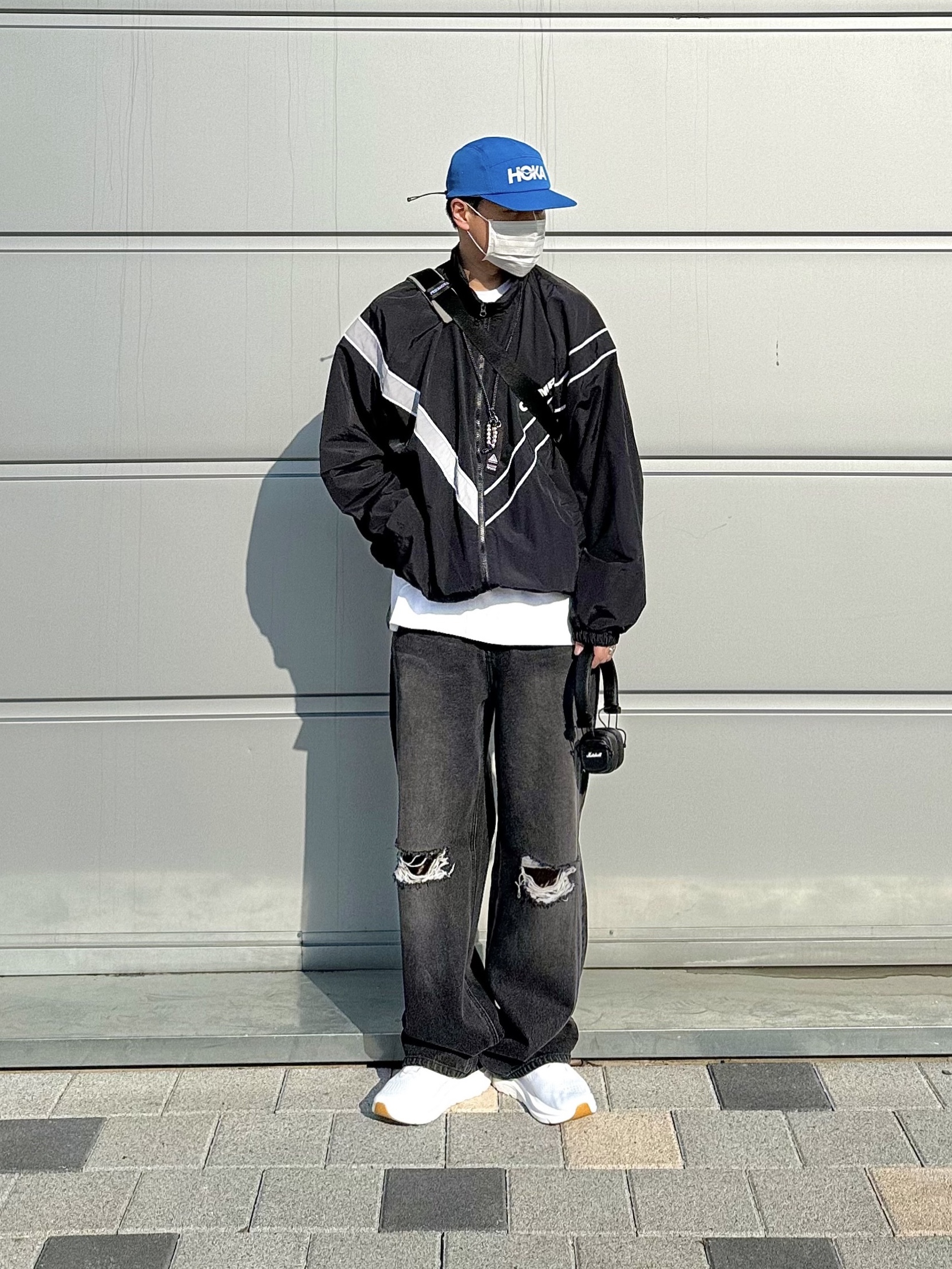 Hoka Kawana 2 White Nimbus Cloud 착용 스타일 - 3