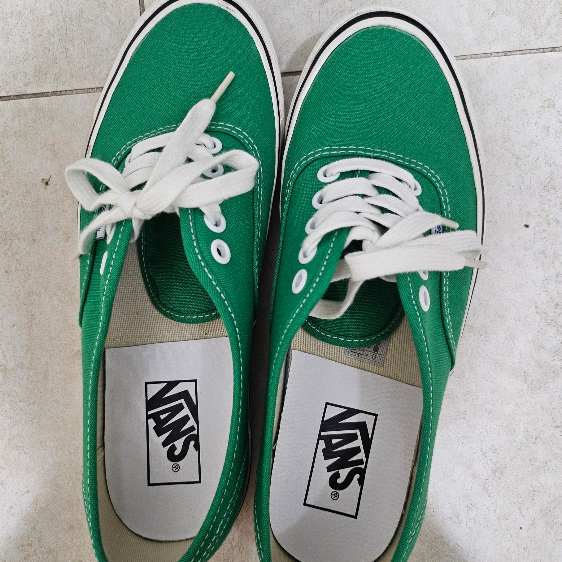 Vans Authentic 44 DX Anaheim Factory Emerald Green 착용 스타일 - 1