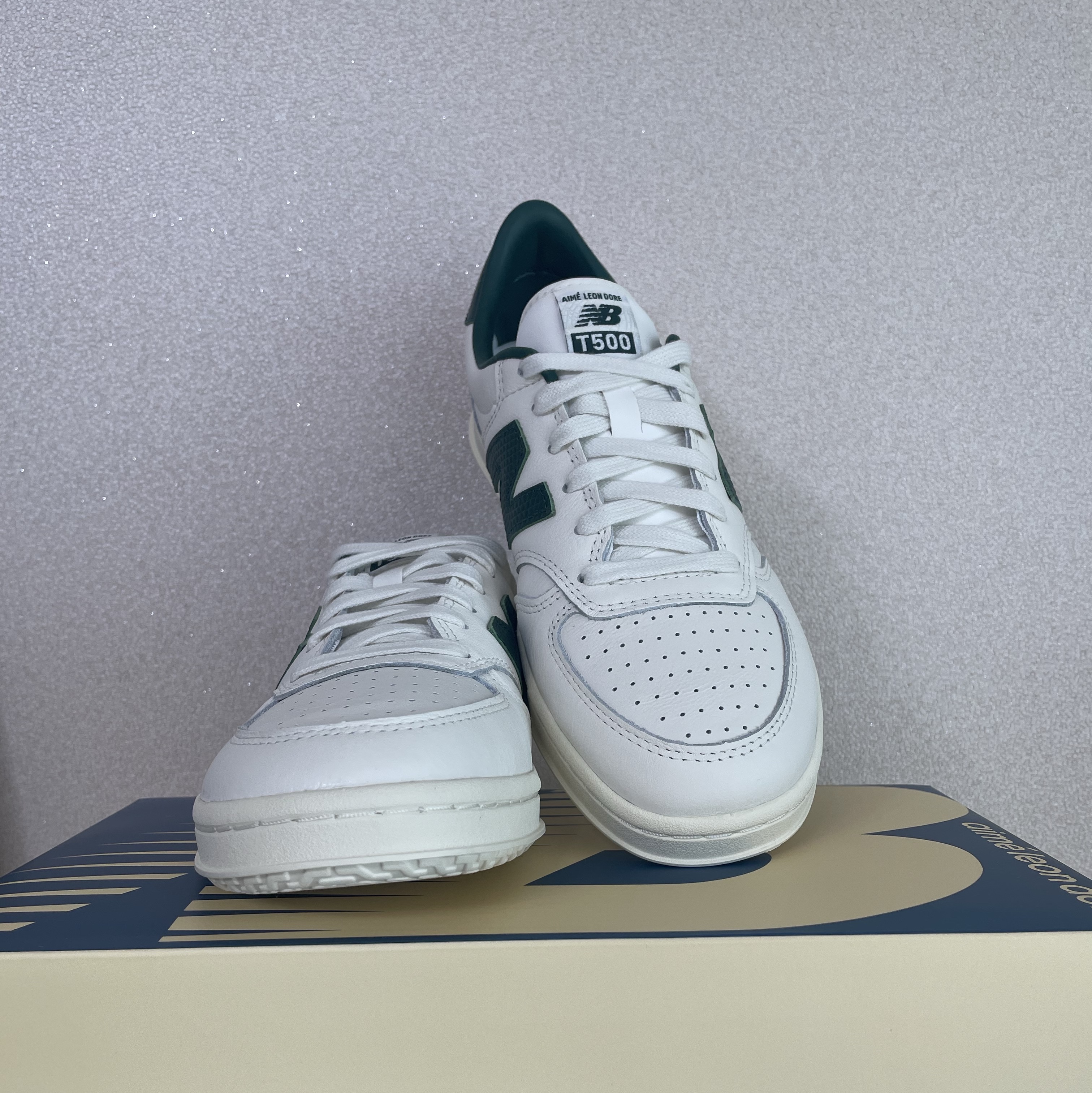 New Balance x Aime Leon Dore T500 Green 착용 스타일