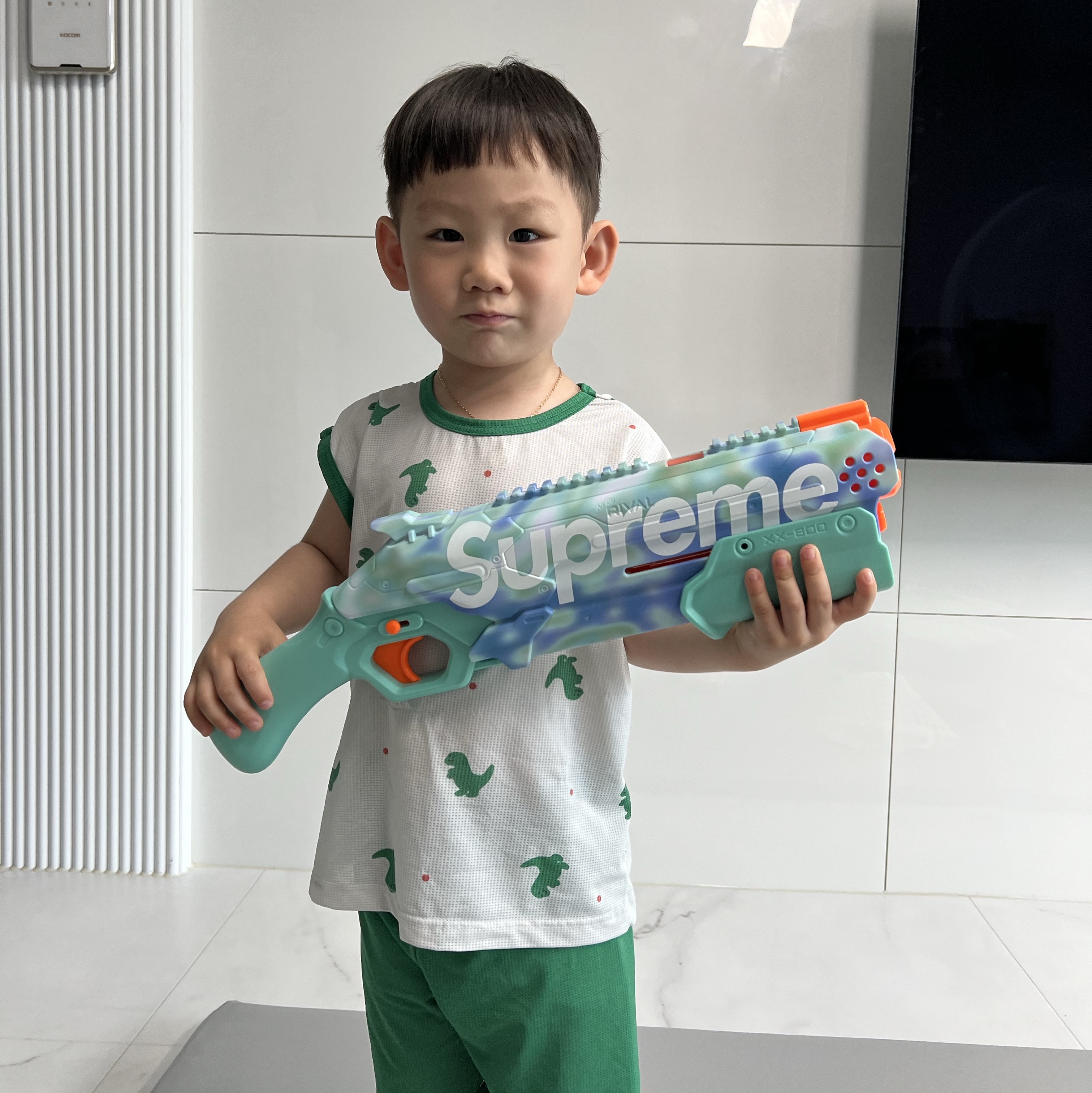 Supreme x Nerf Rival Takedown Blaster Blue - 21SS 착용 스타일 - 2